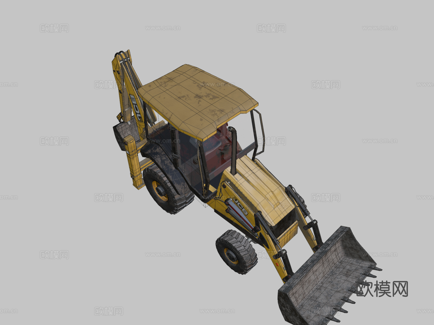 JCB反铲装载机su模型