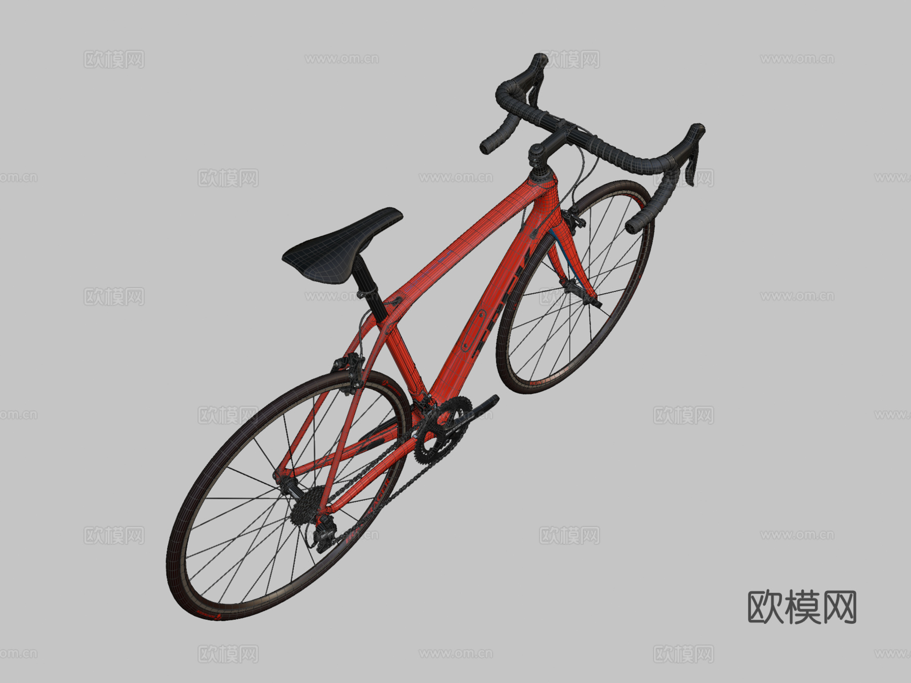 崔克自行车su模型