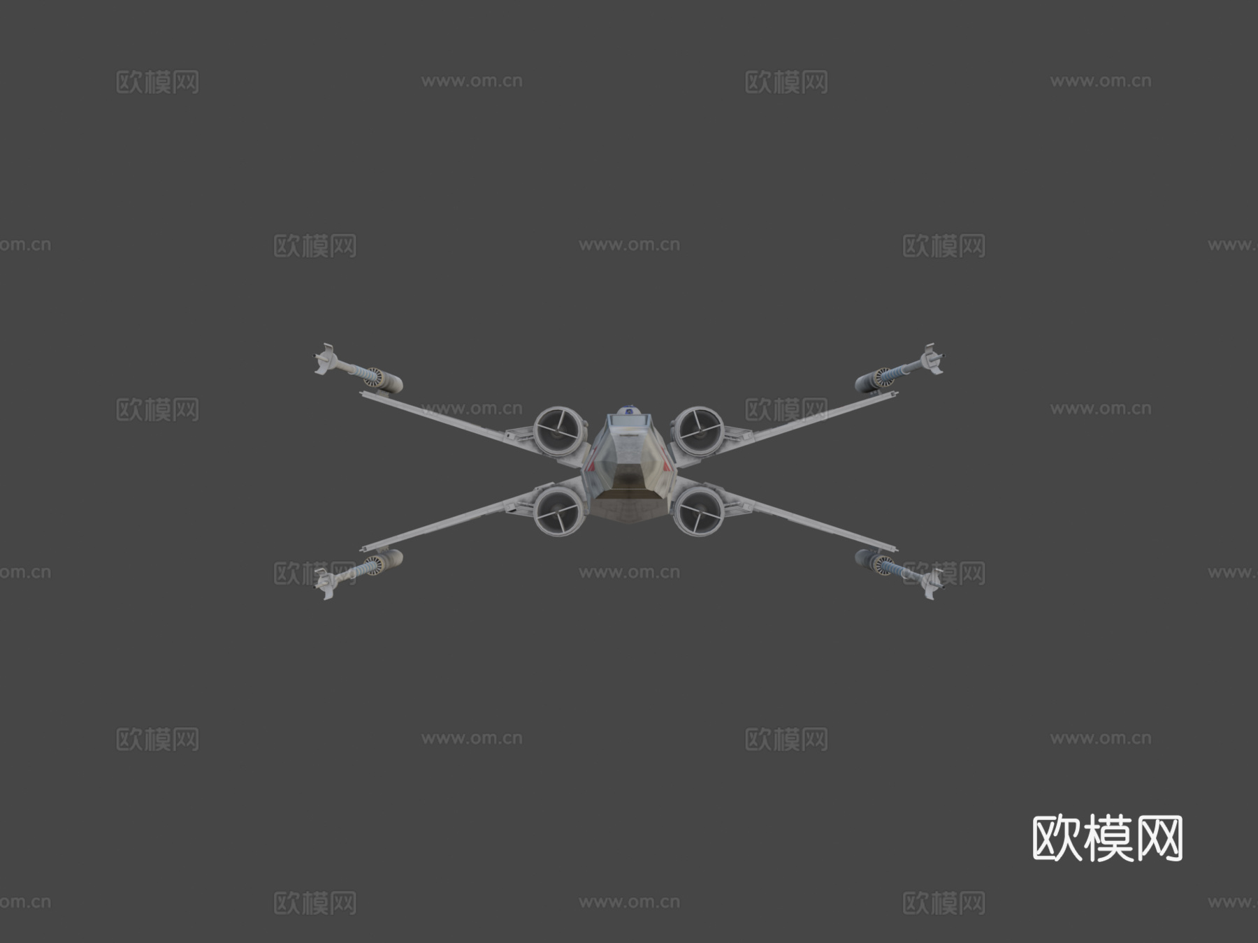 T-65 X翼星际战斗机-星球大战su模型