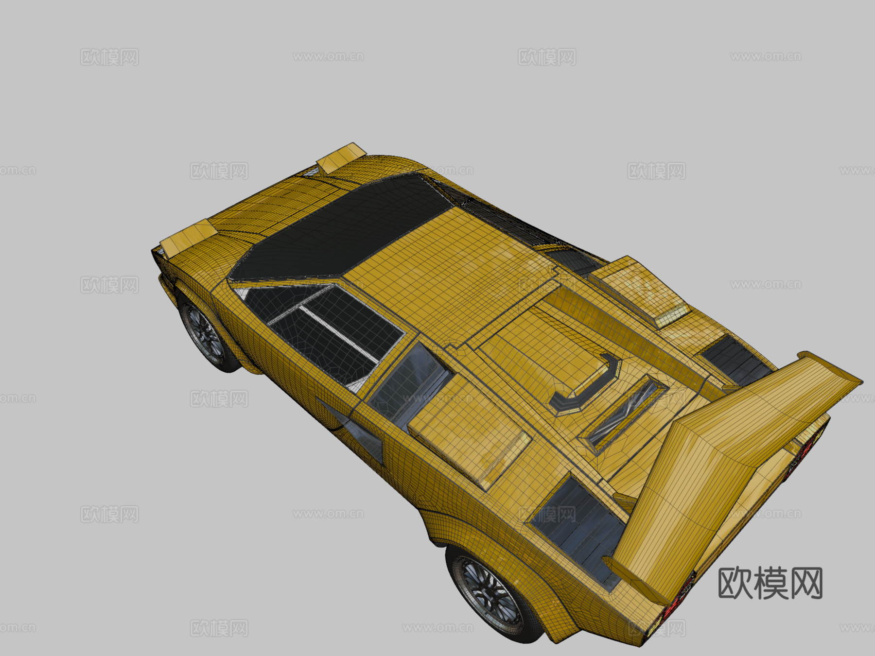 兰博基尼康塔什lp500s-特别50万观看su模型