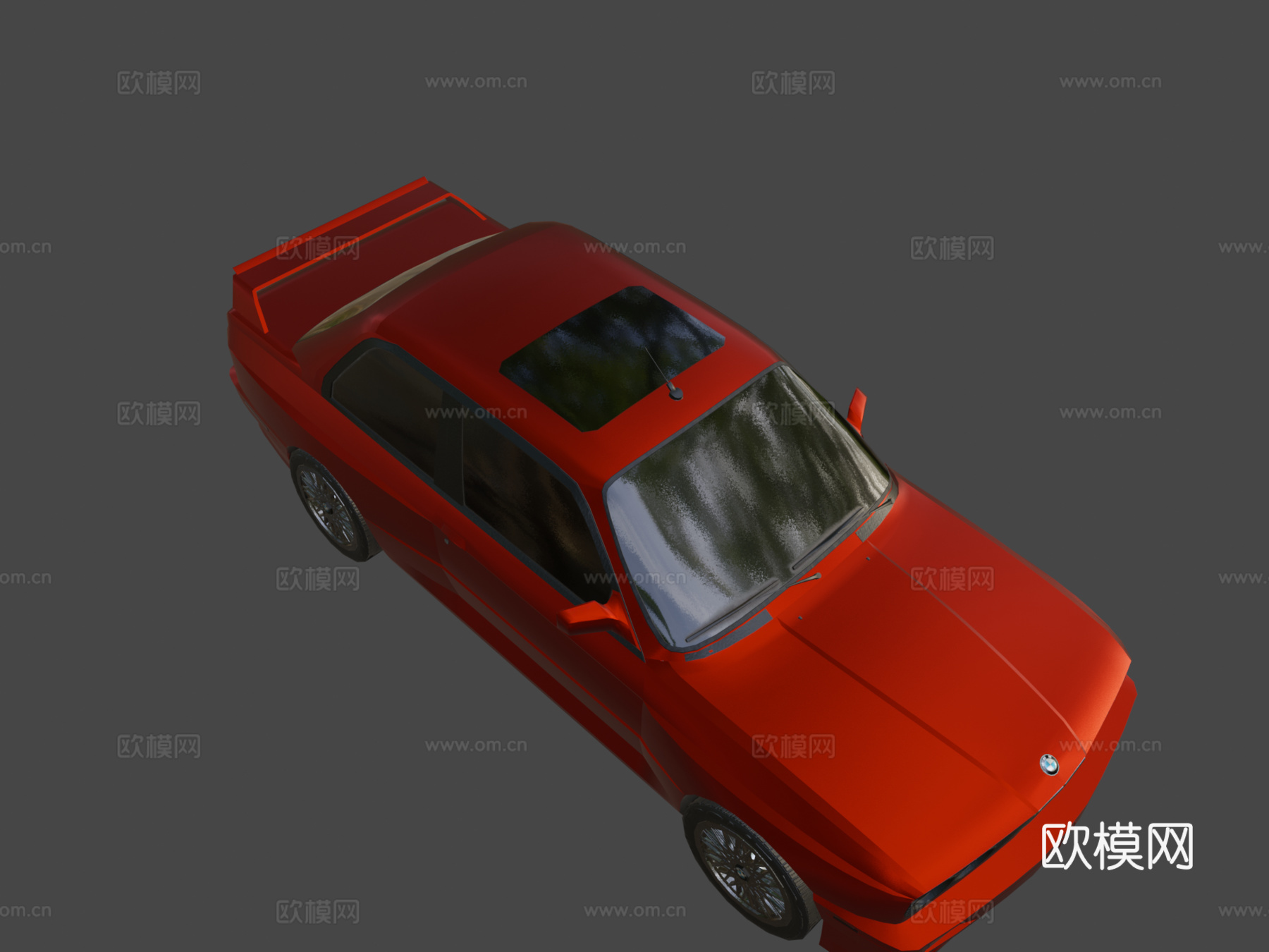 低多边形宝马E30 M3su模型