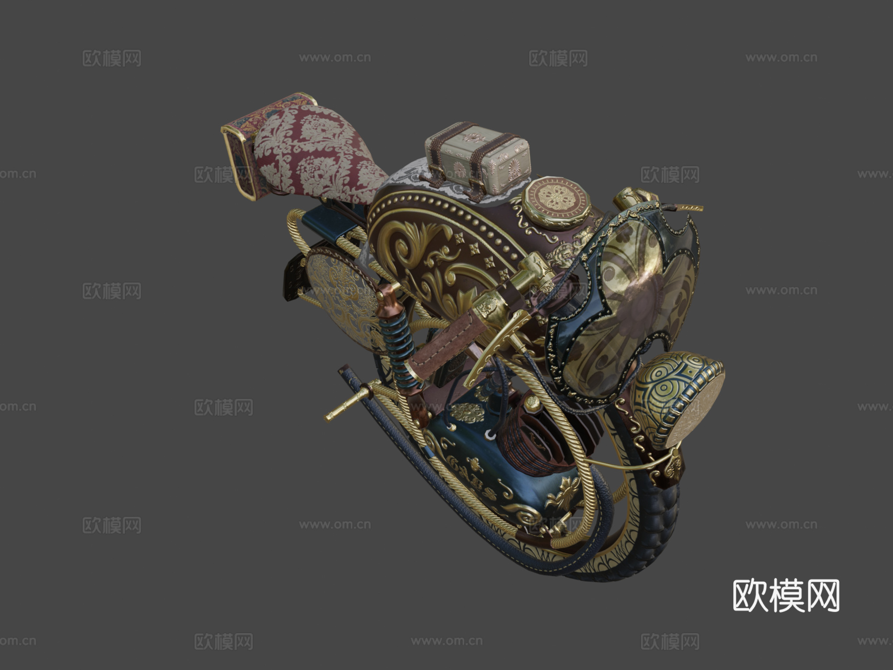 维多利亚单轮摩托车su模型