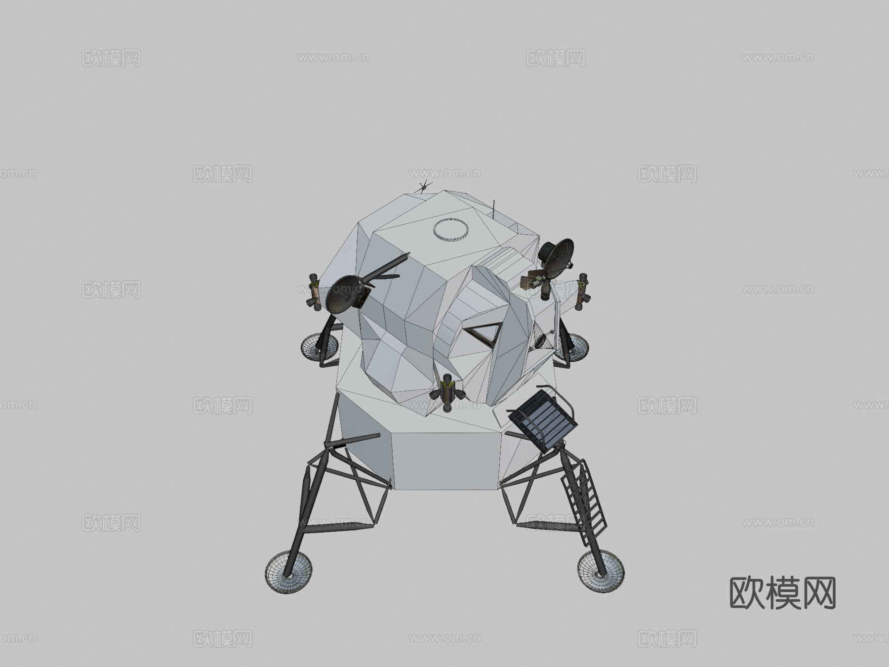 阿波罗登月舱su模型