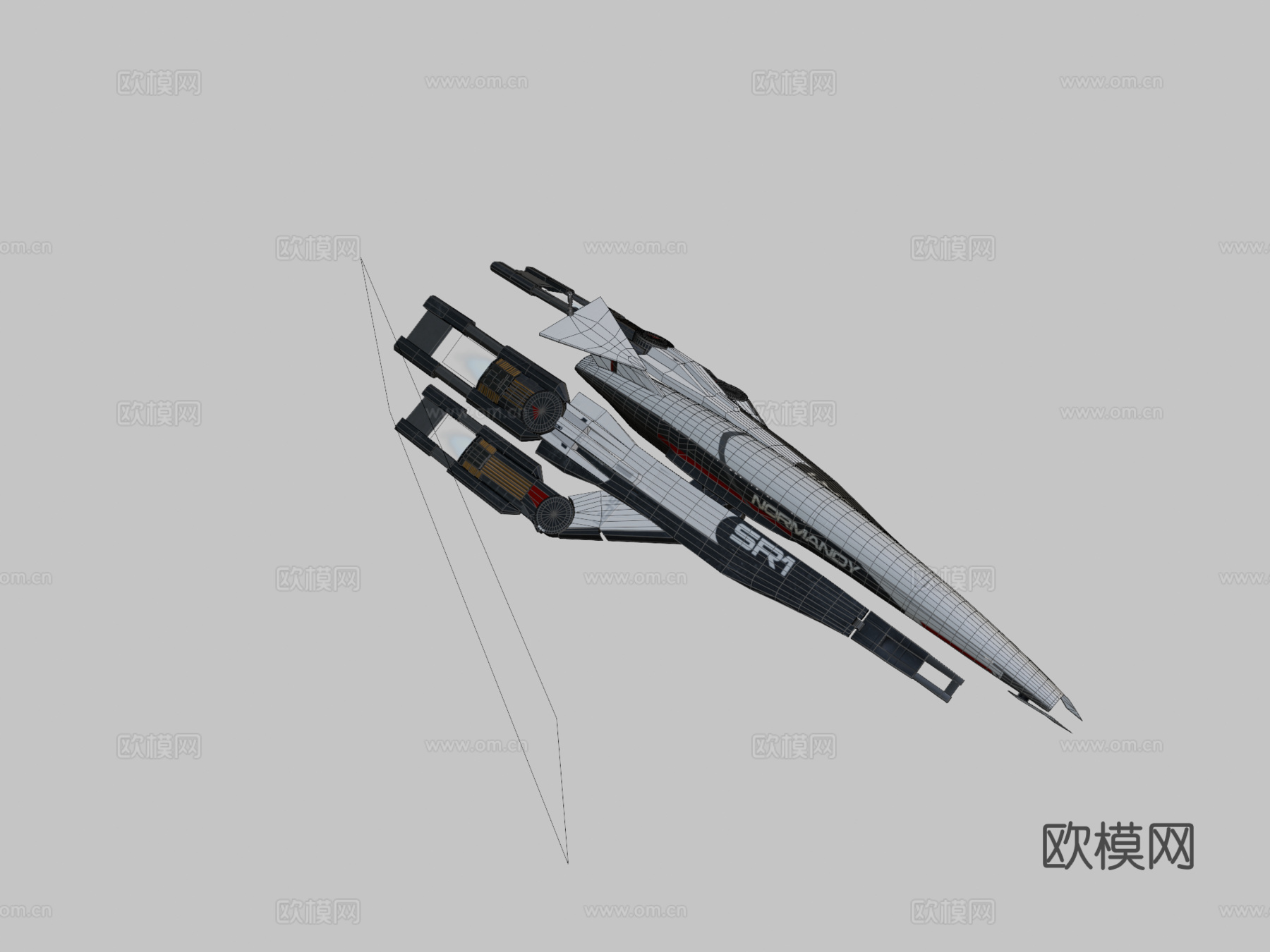 质量效应-SSV诺曼底SR-1号su模型