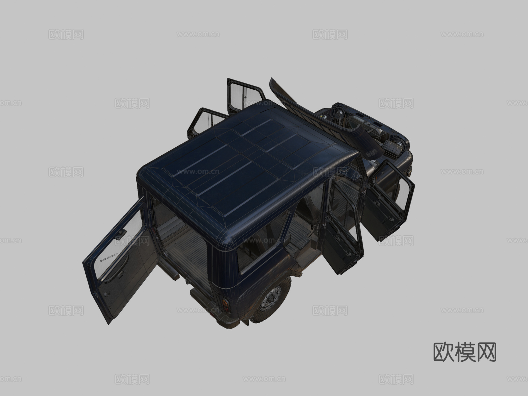 UZA 5131带开门版su模型