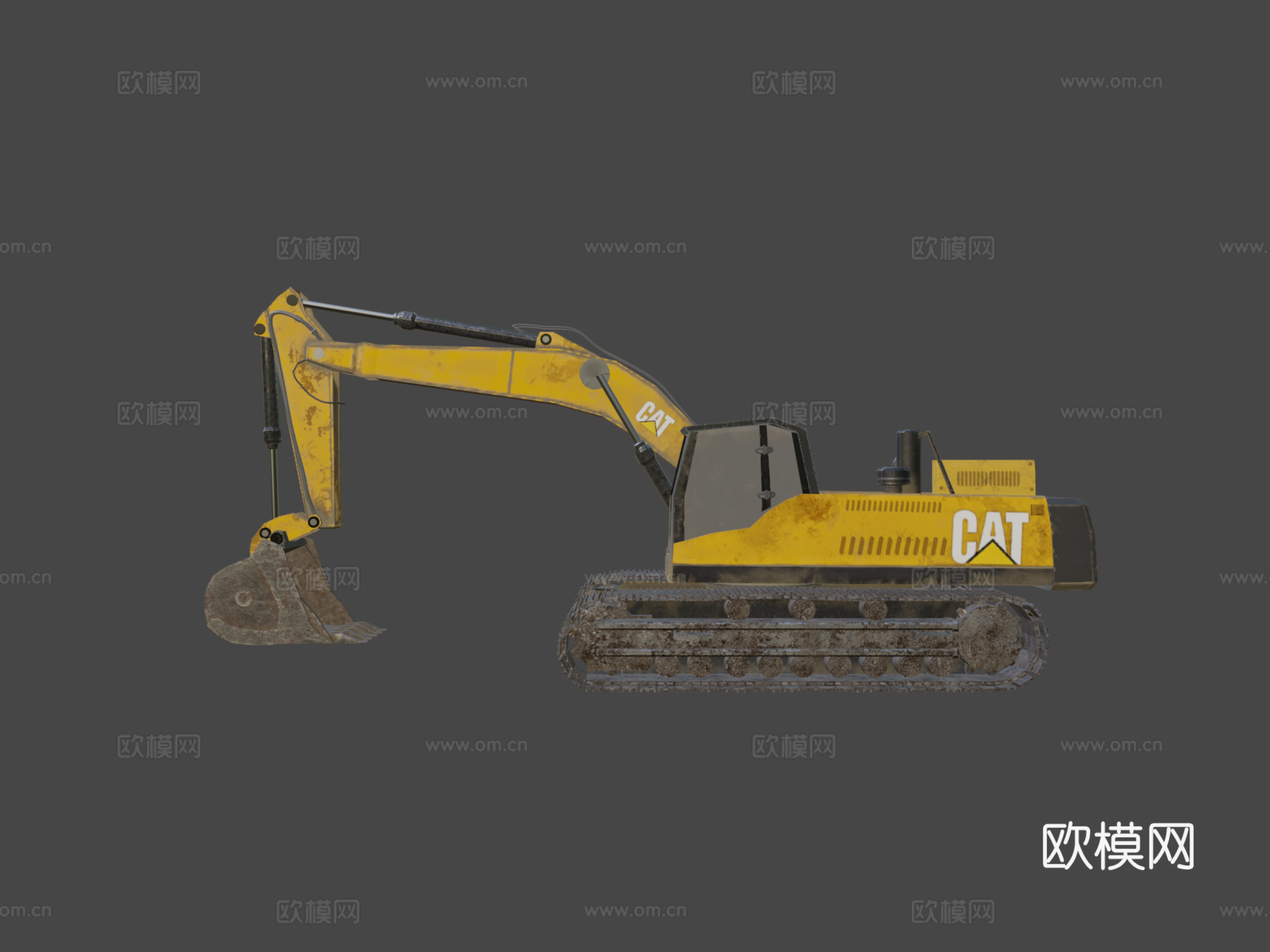 挖掘机（卡特彼勒）su模型