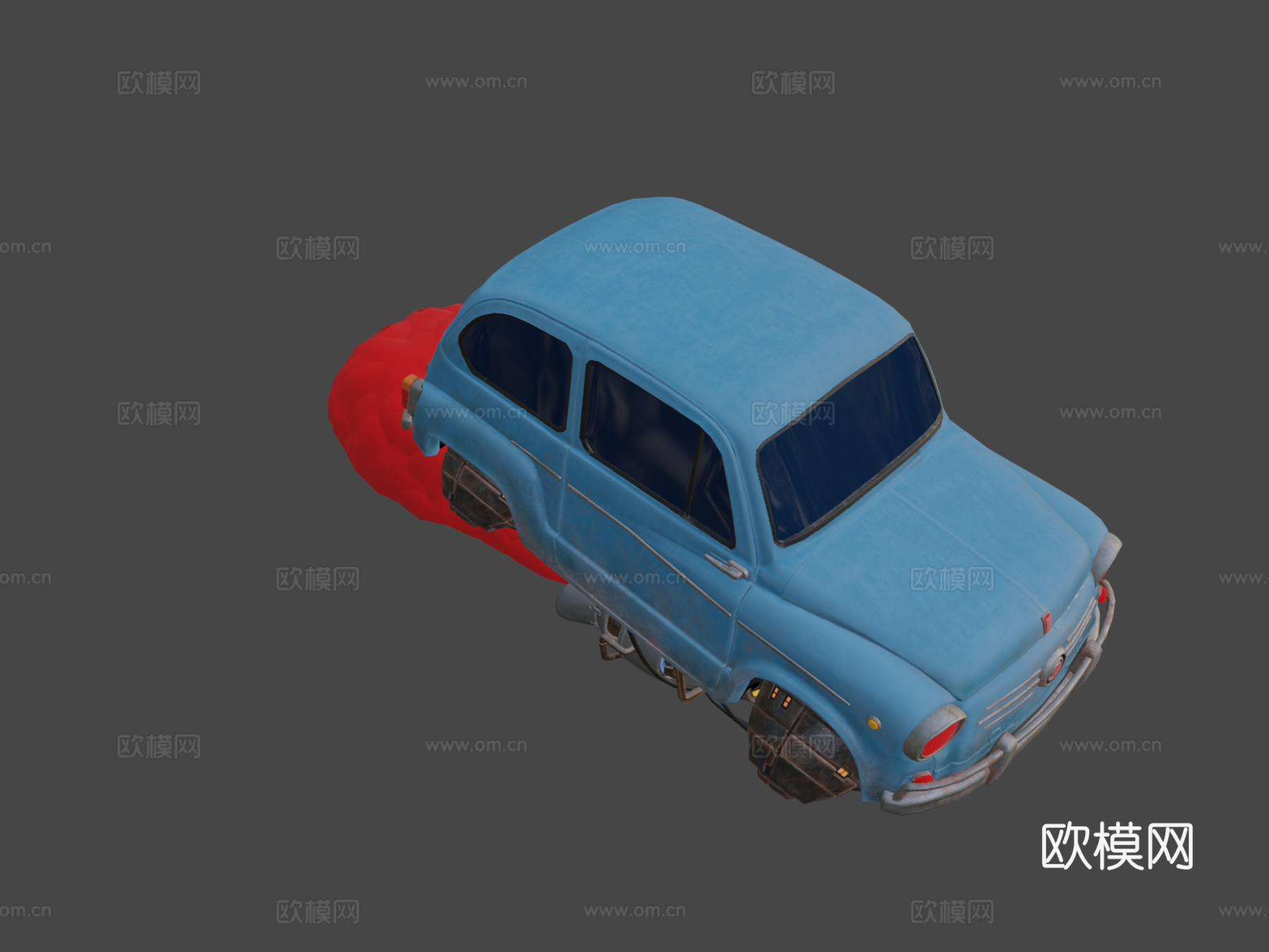 柴油朋克菲亚特（亚历杭德罗·布尔迪西奥风格）su模型