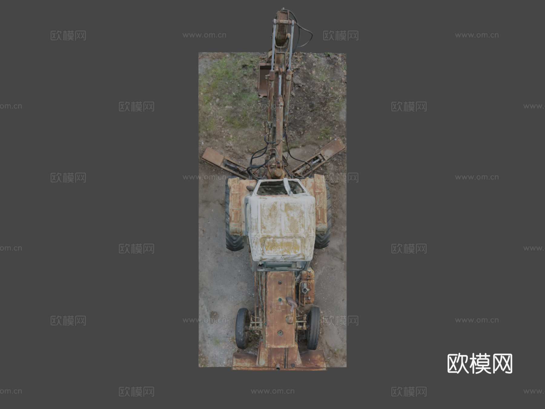 拖拉机白俄罗斯UMZ - 6AL（原始三维扫描）su模型