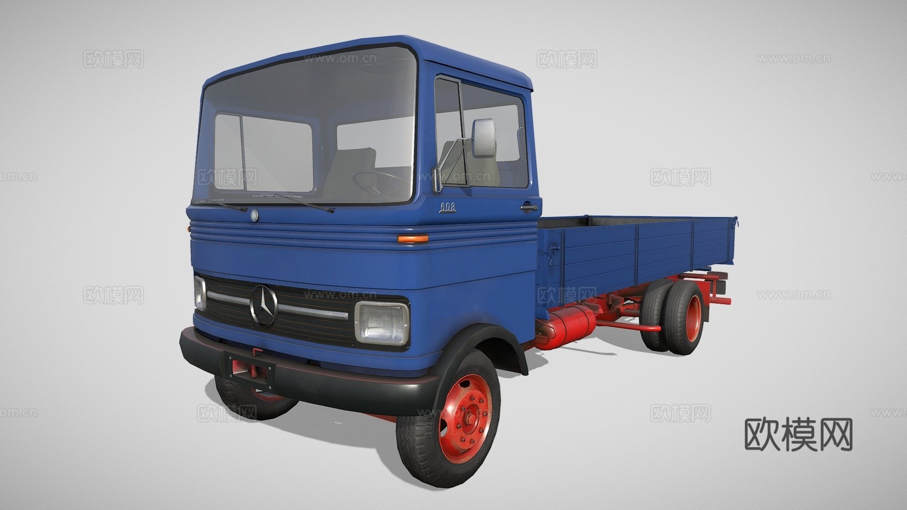 自卸卡车梅赛德斯-奔驰LP 608su模型