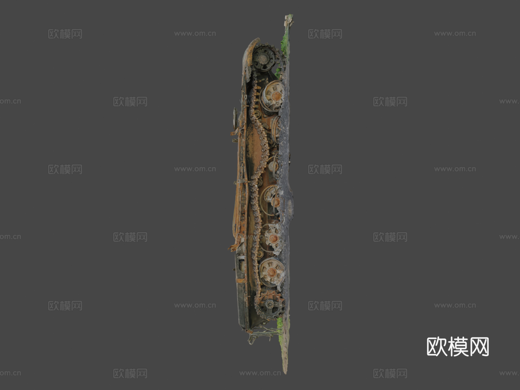 被摧毁的俄罗斯坦克su模型