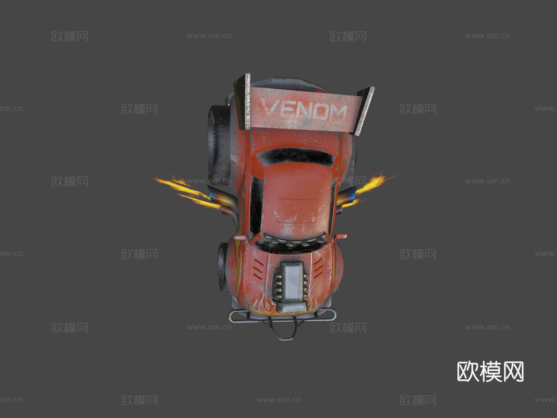 D风格化肌肉车su模型