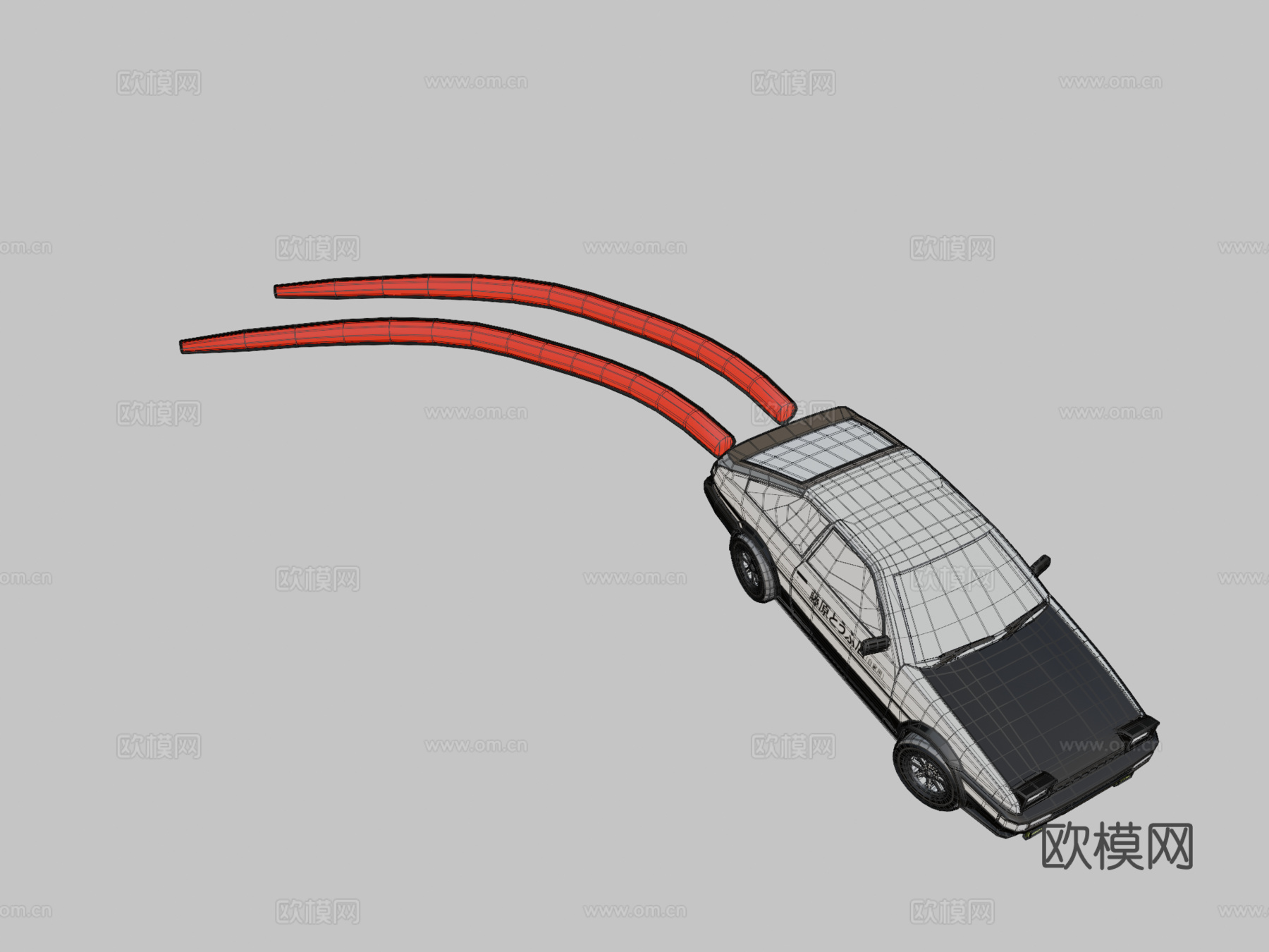 特鲁埃诺熊猫 AE86 漂移su模型