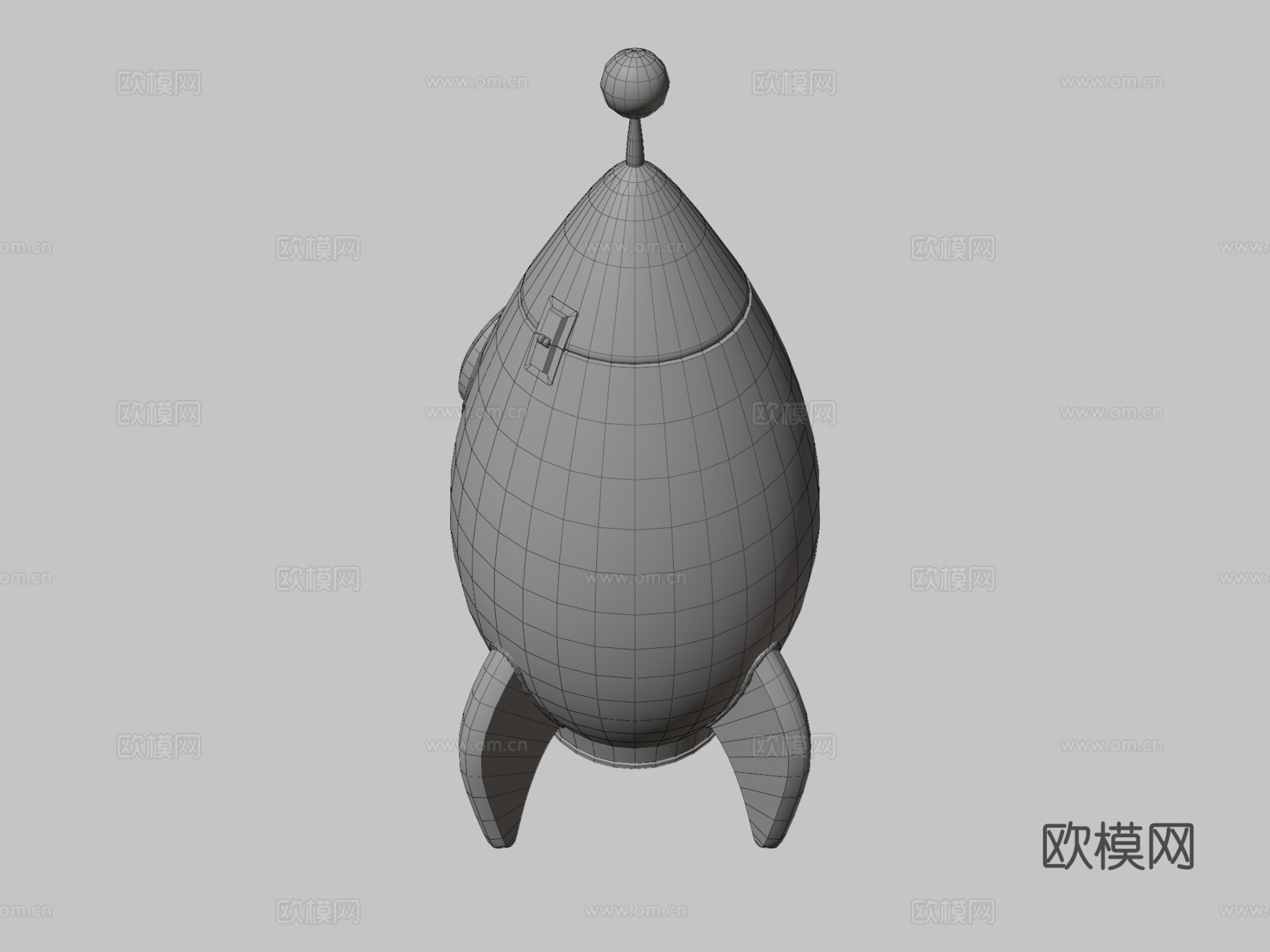 Soma04太空船低多边形-内部su模型