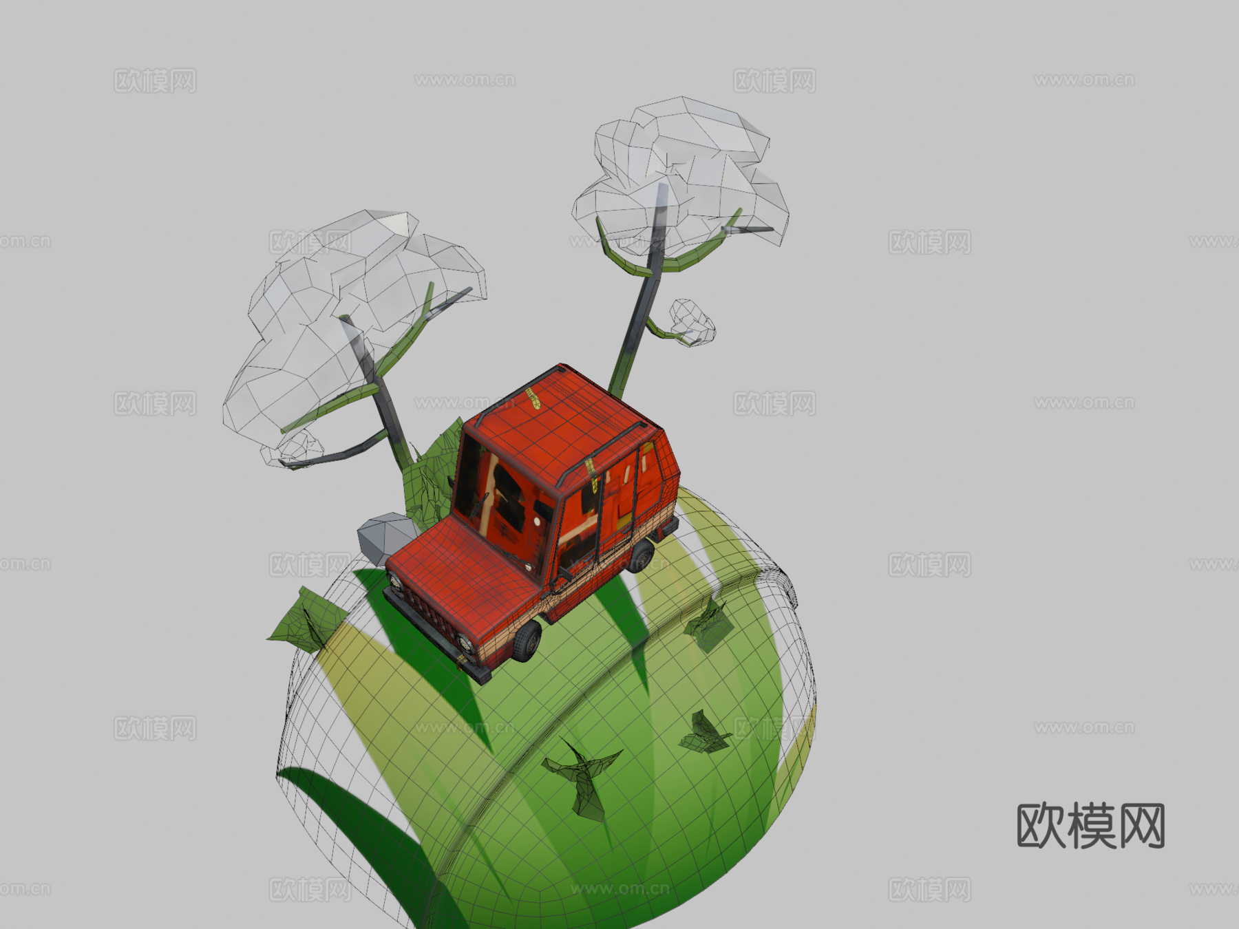 卡通汽车（Alexandr Krainuk 概念）su模型