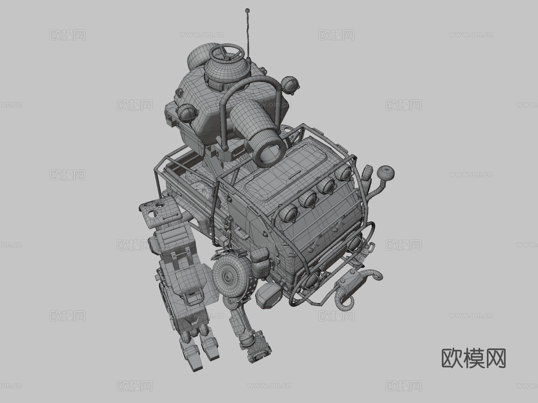轻型卡车侦察运输车su模型