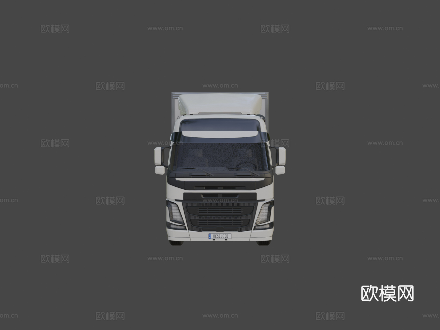 厢式货车su模型