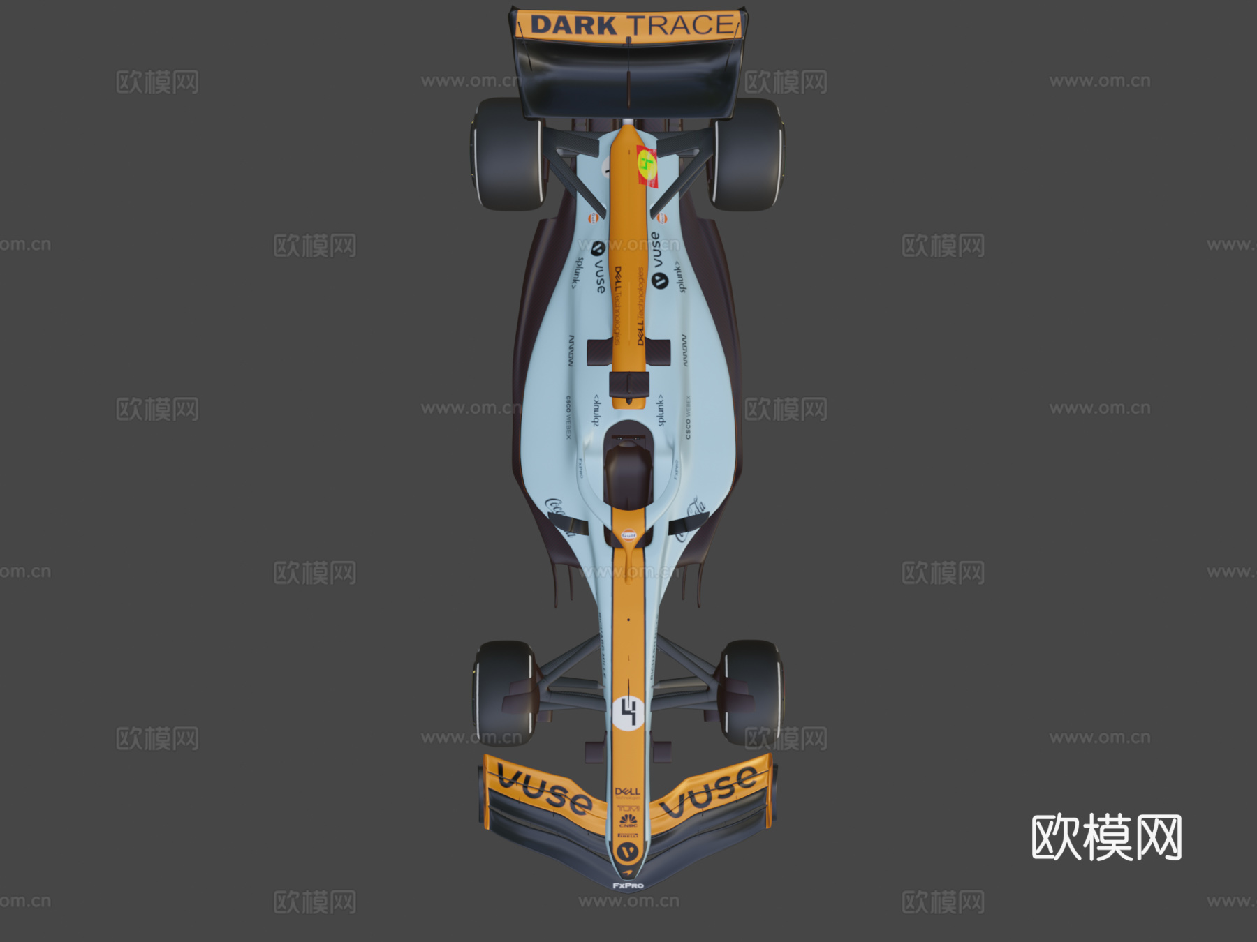 海湾迈凯伦F1 2022汽车su模型