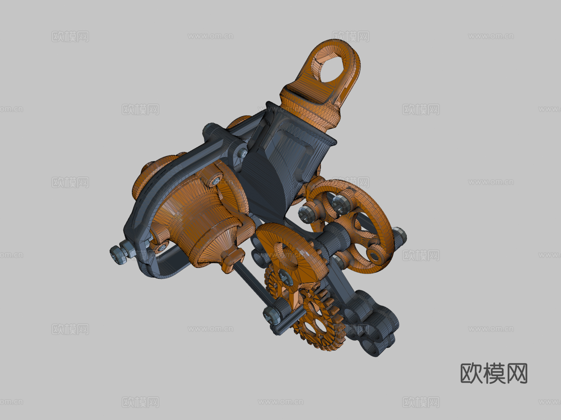 乐高振荡气缸电机（3D 打印）su模型