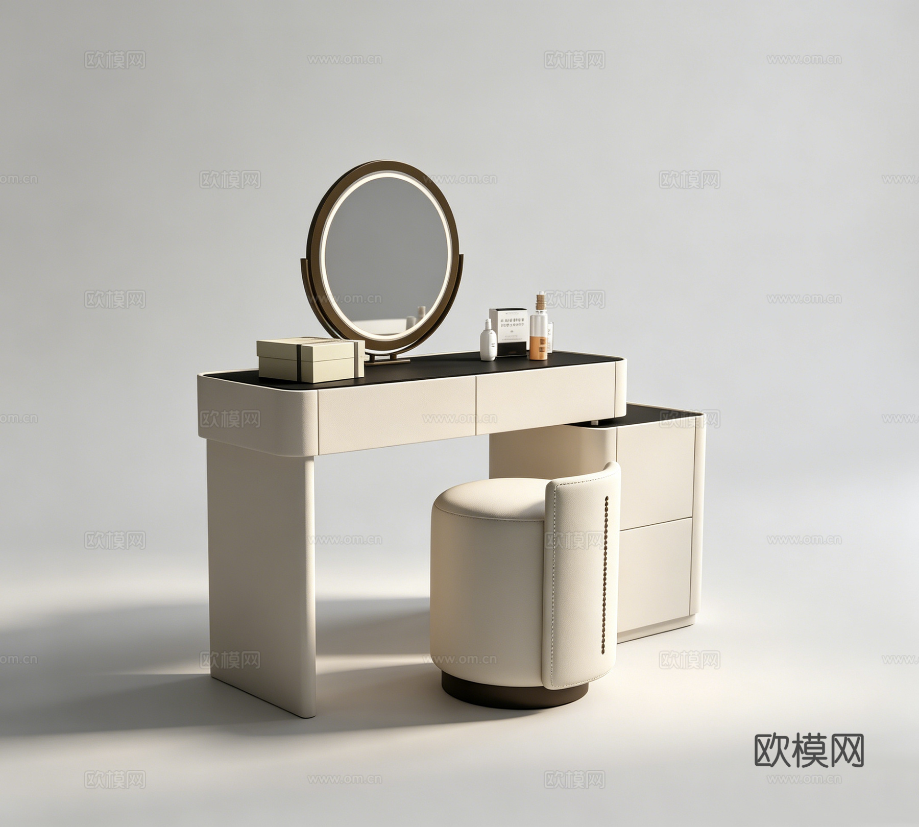 现代梳妆台su模型