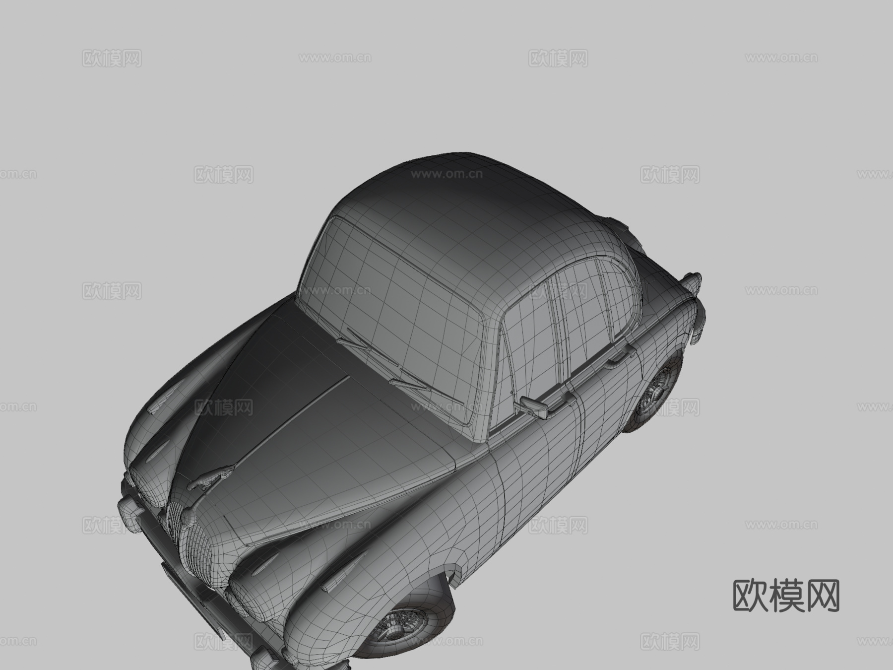 捷豹MK2卡通风格化su模型