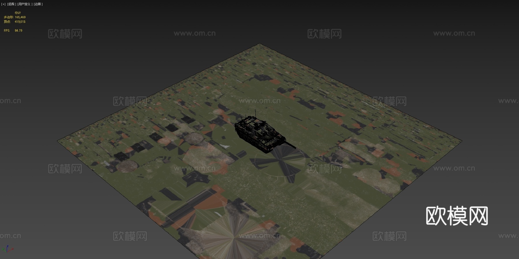豹式2A6型德国主战坦克su模型
