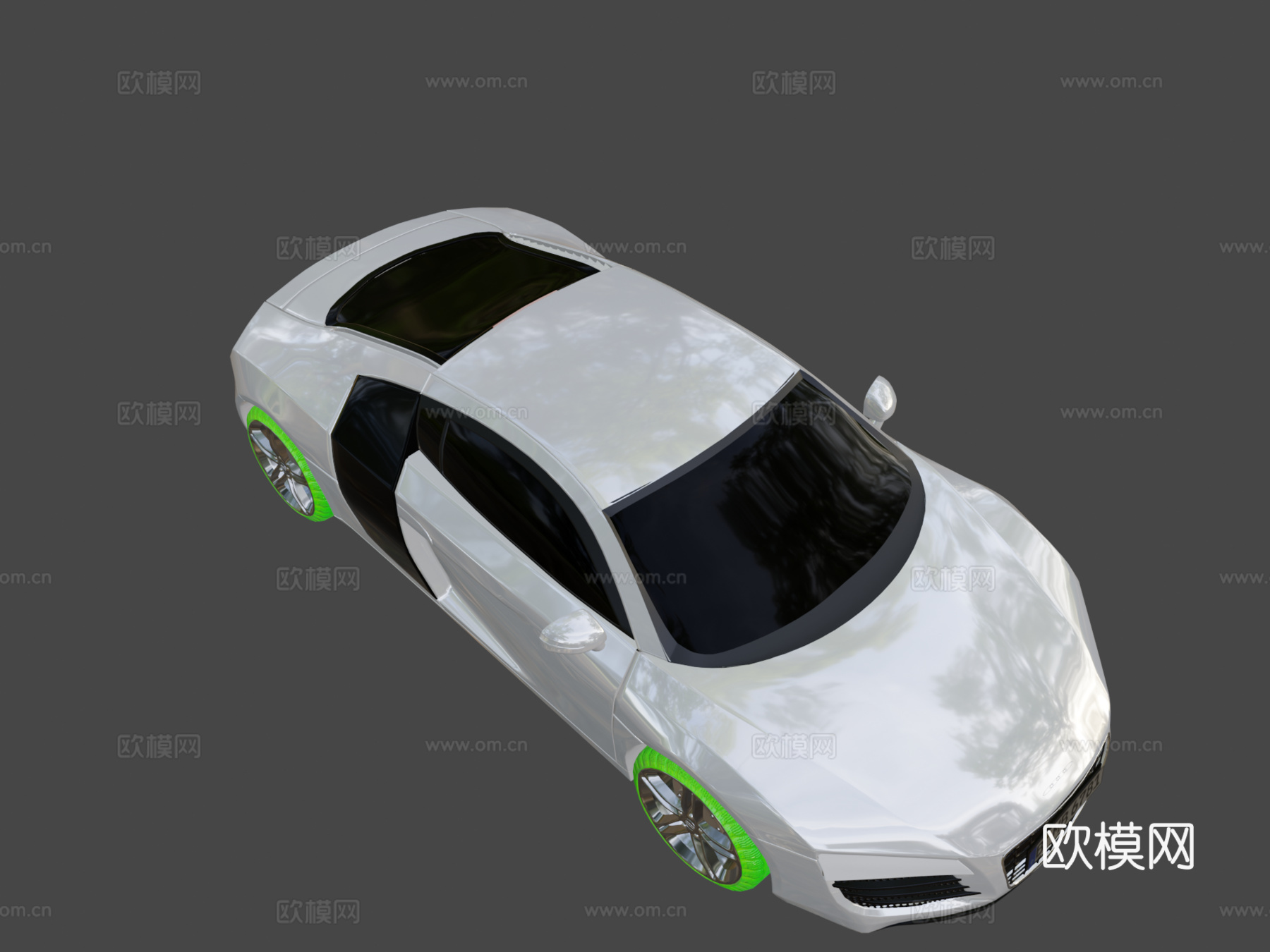 奥迪R8三维模型su模型