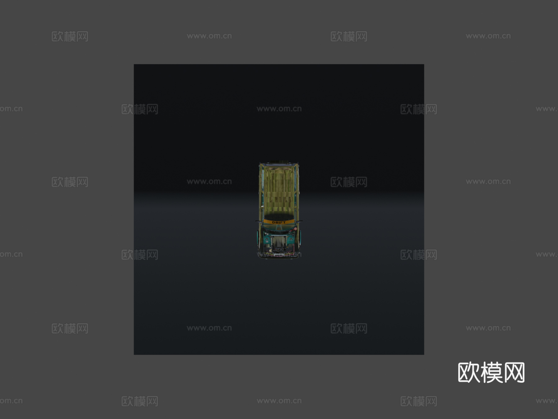 卡通漂移车su模型