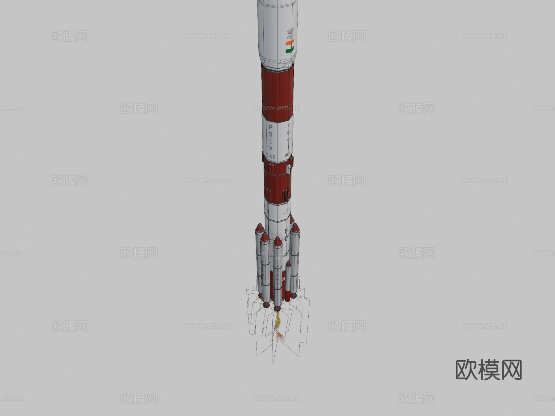 PSLV C40运载火箭su模型