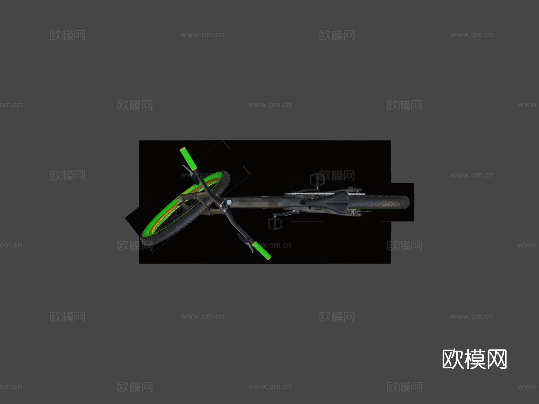碳纤维车架自行车su模型