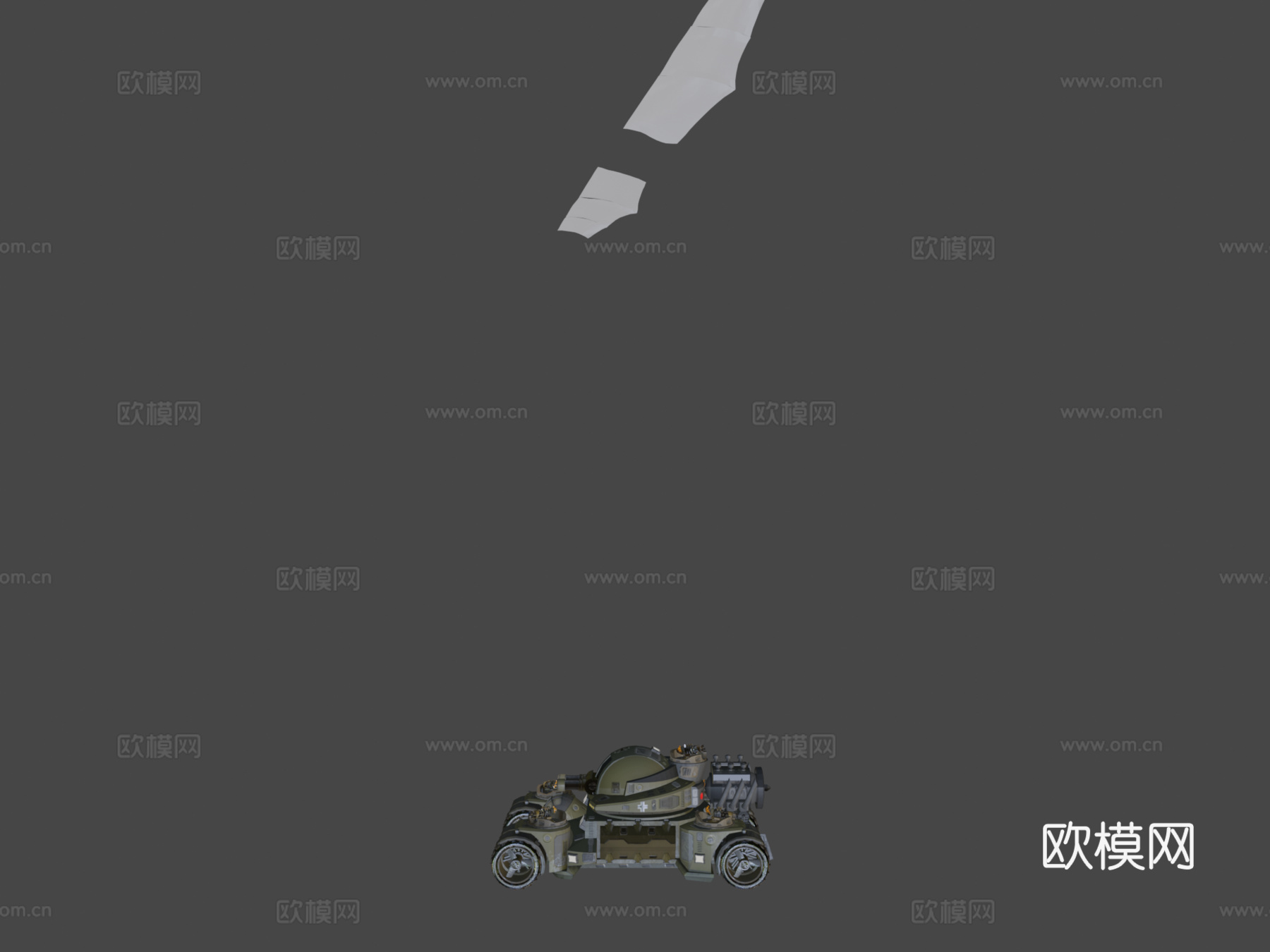 动画版德国超级坦克su模型