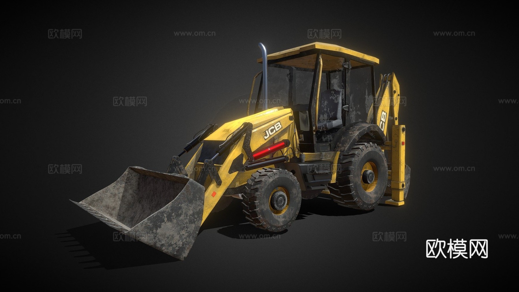 JCB反铲装载机su模型