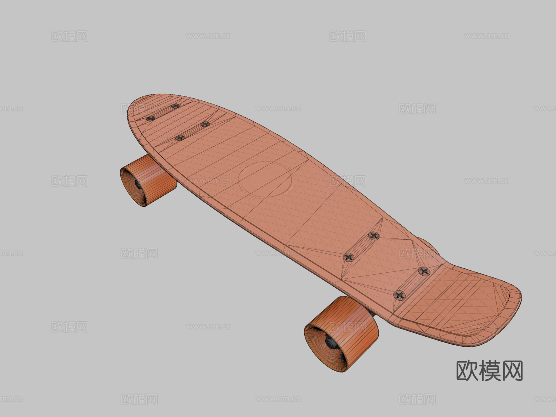 巡游滑板su模型