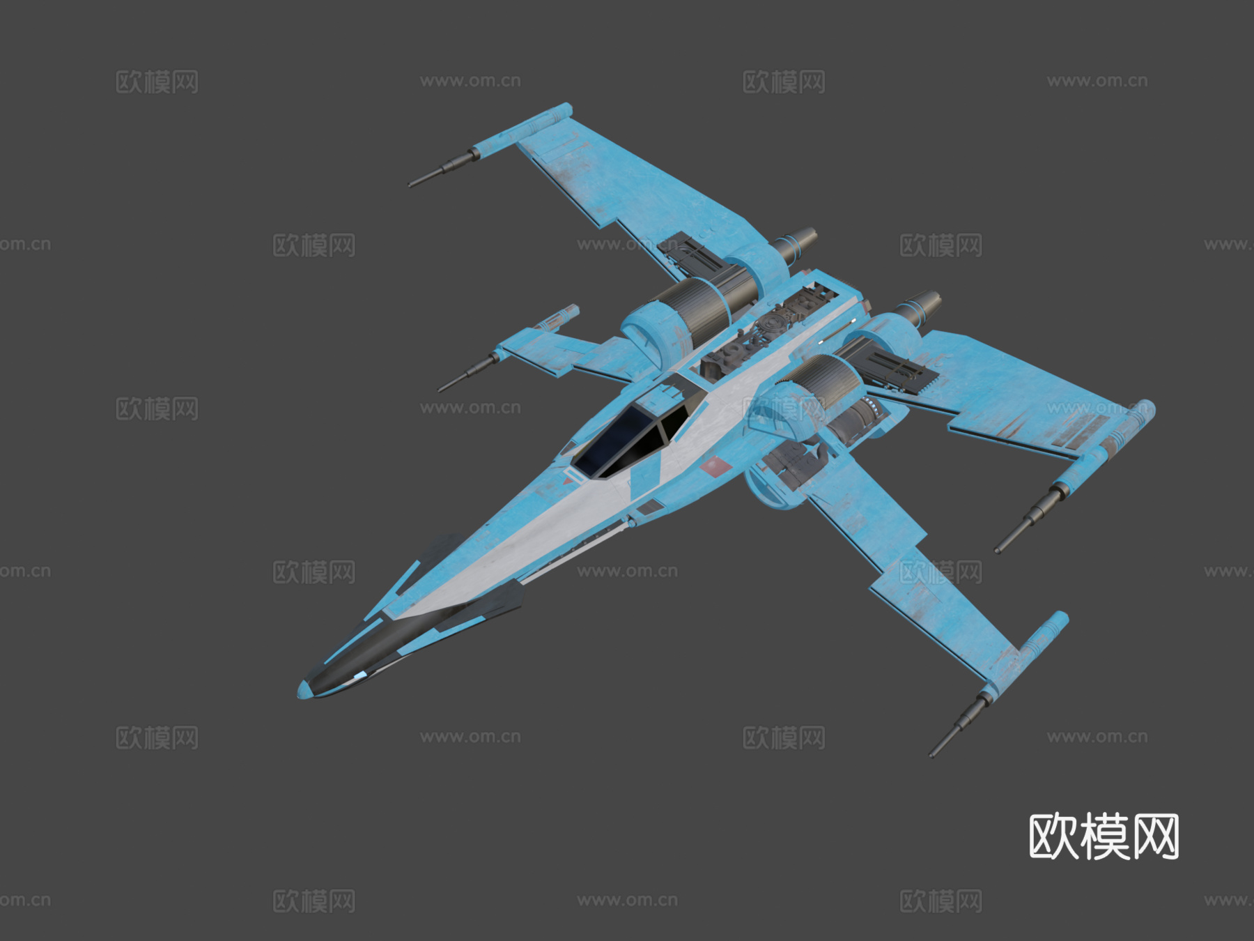 T-85 X翼战机su模型