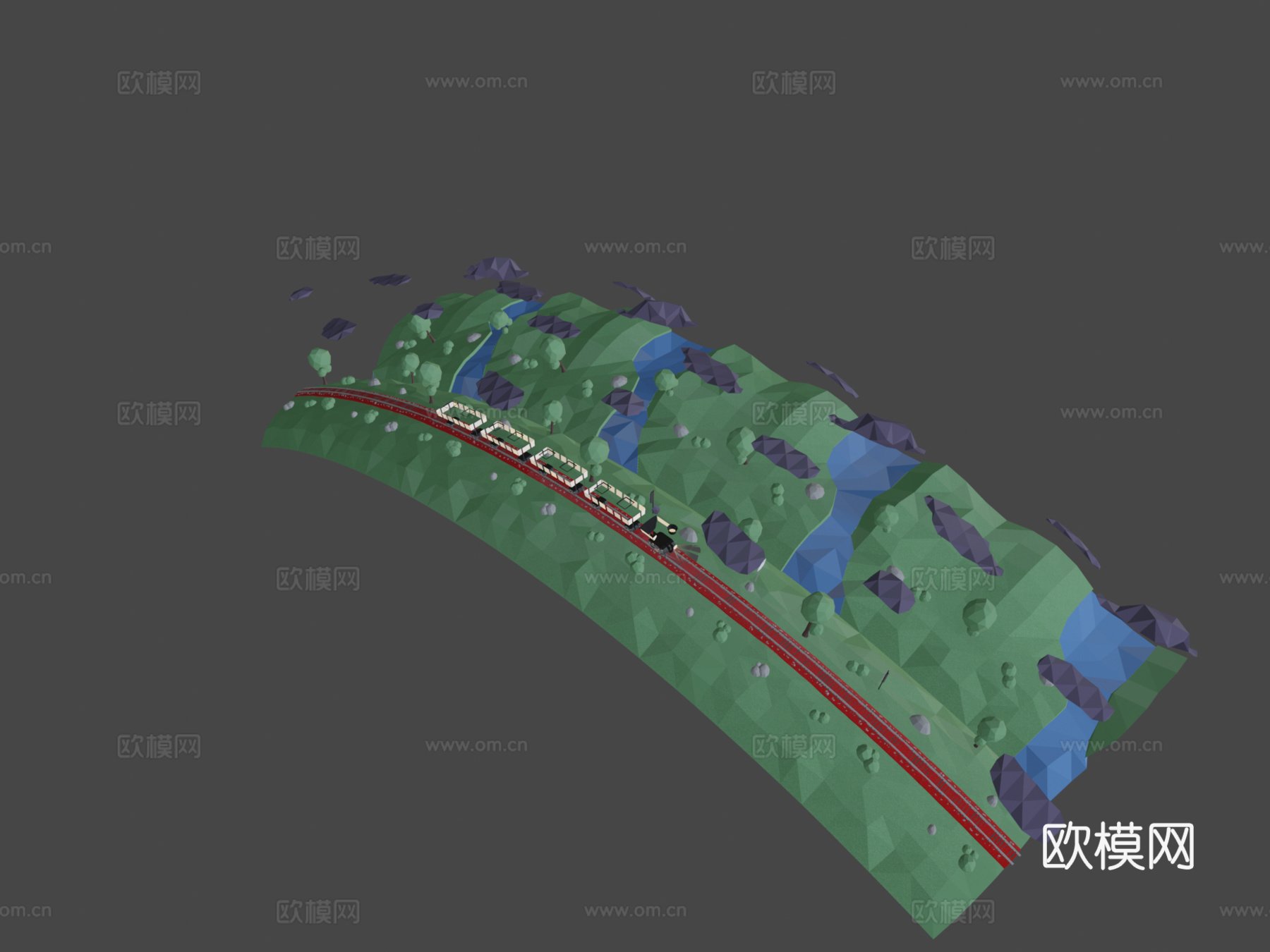 低多边形运动su模型