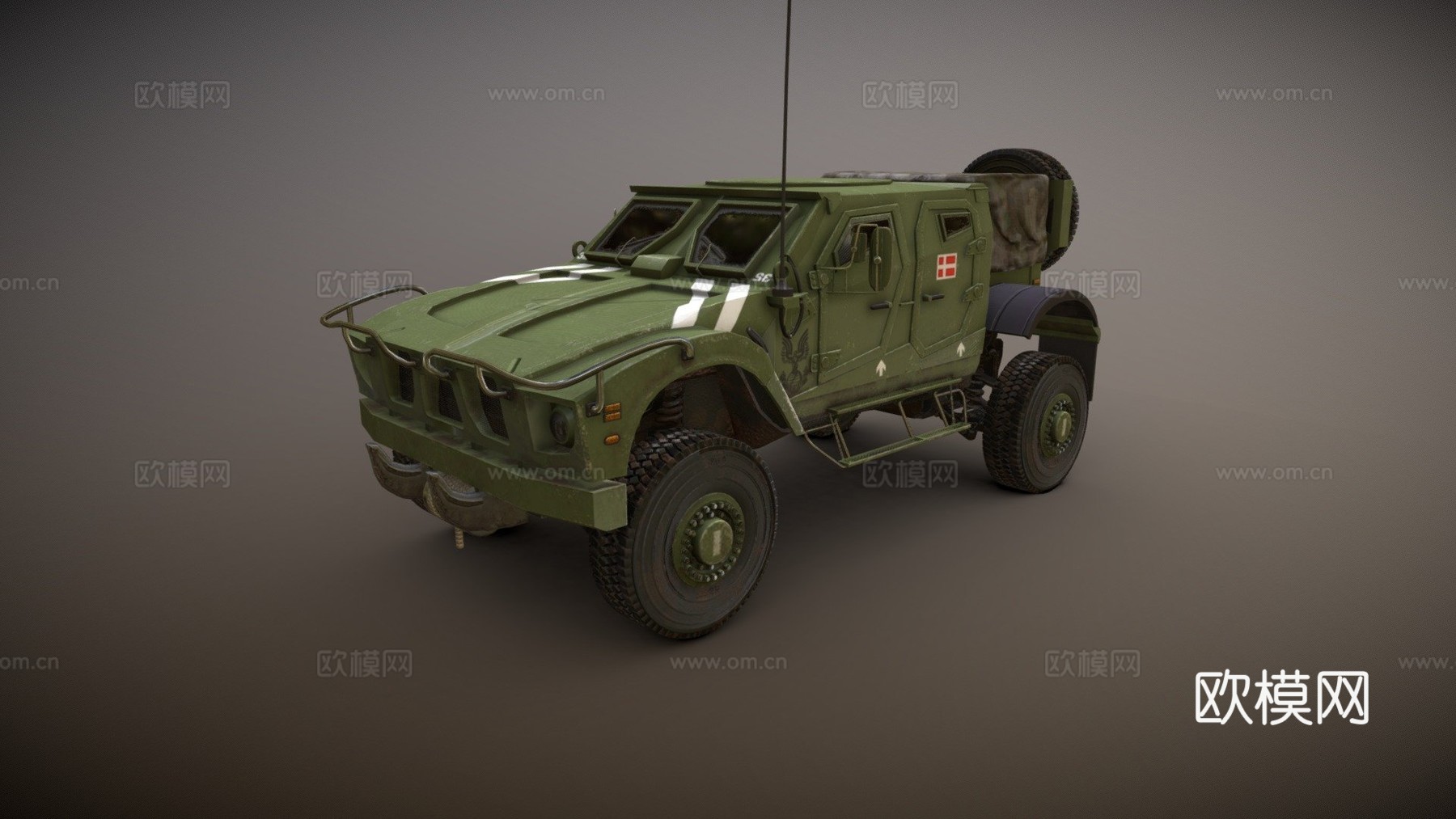 奥什科什M全地形车=美洲狮=su模型