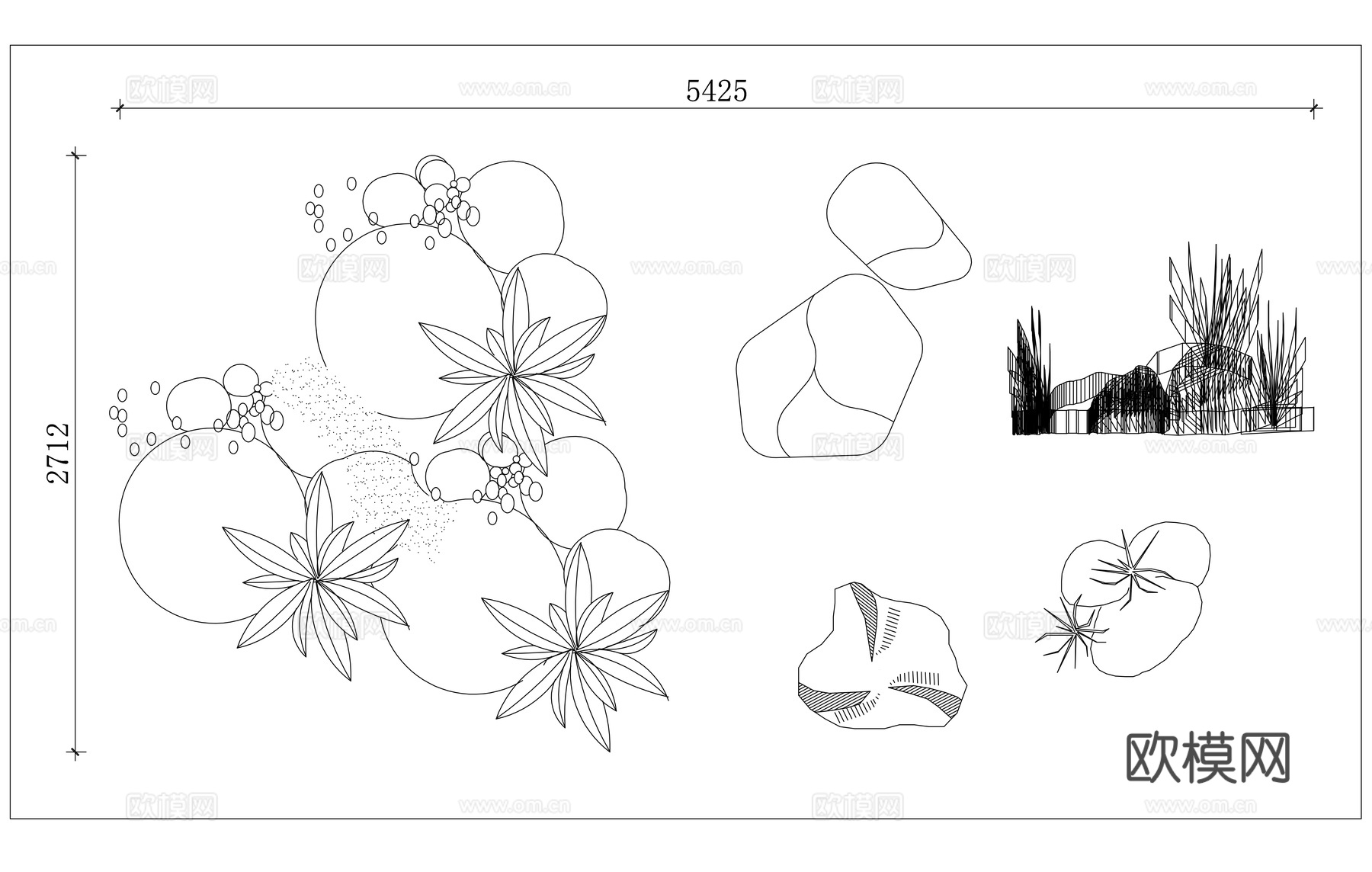 石景 山石造景 奇石景观 岩景 叠石景观cad施工图
