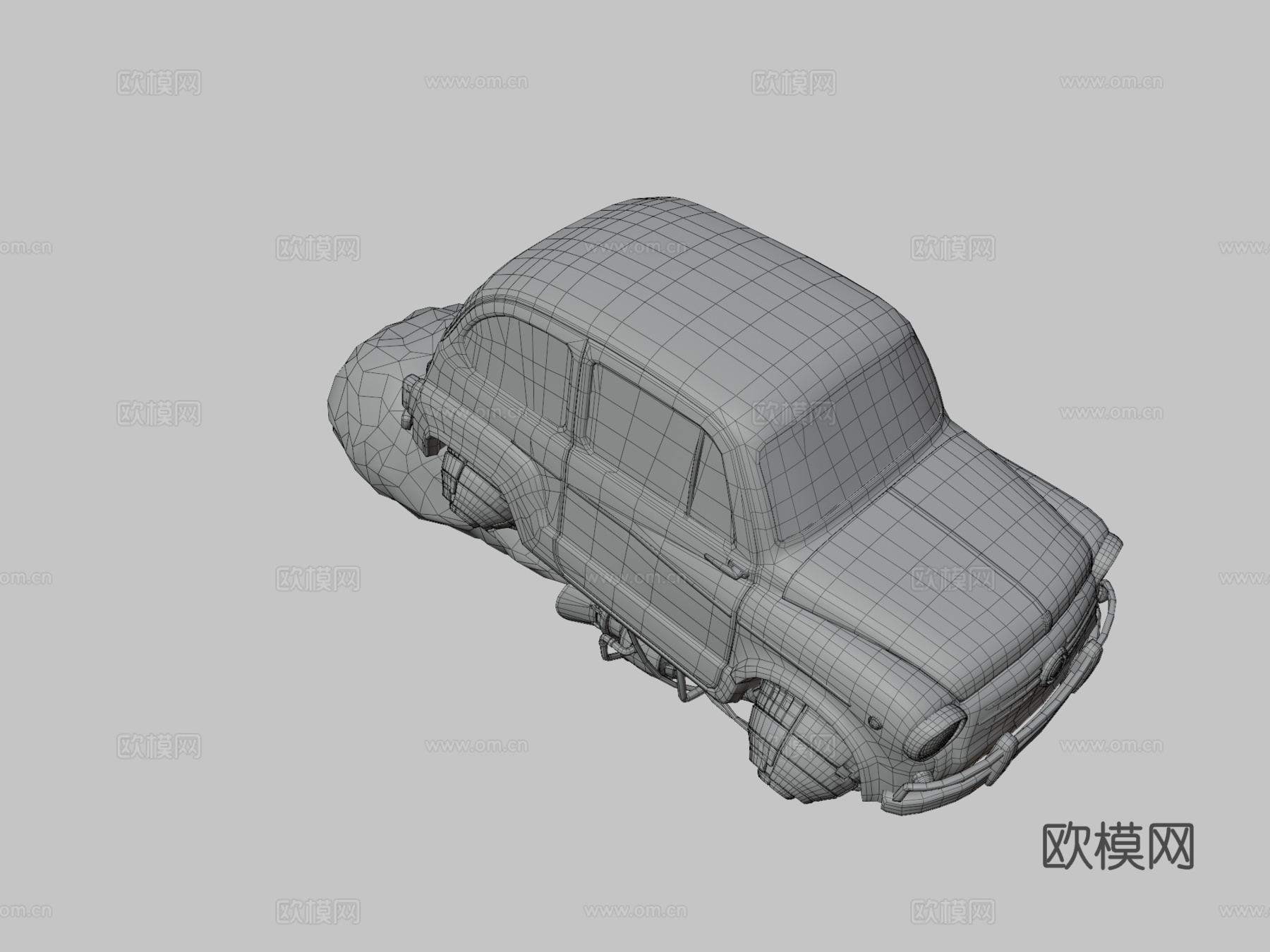 柴油朋克菲亚特（亚历杭德罗·布尔迪西奥风格）su模型