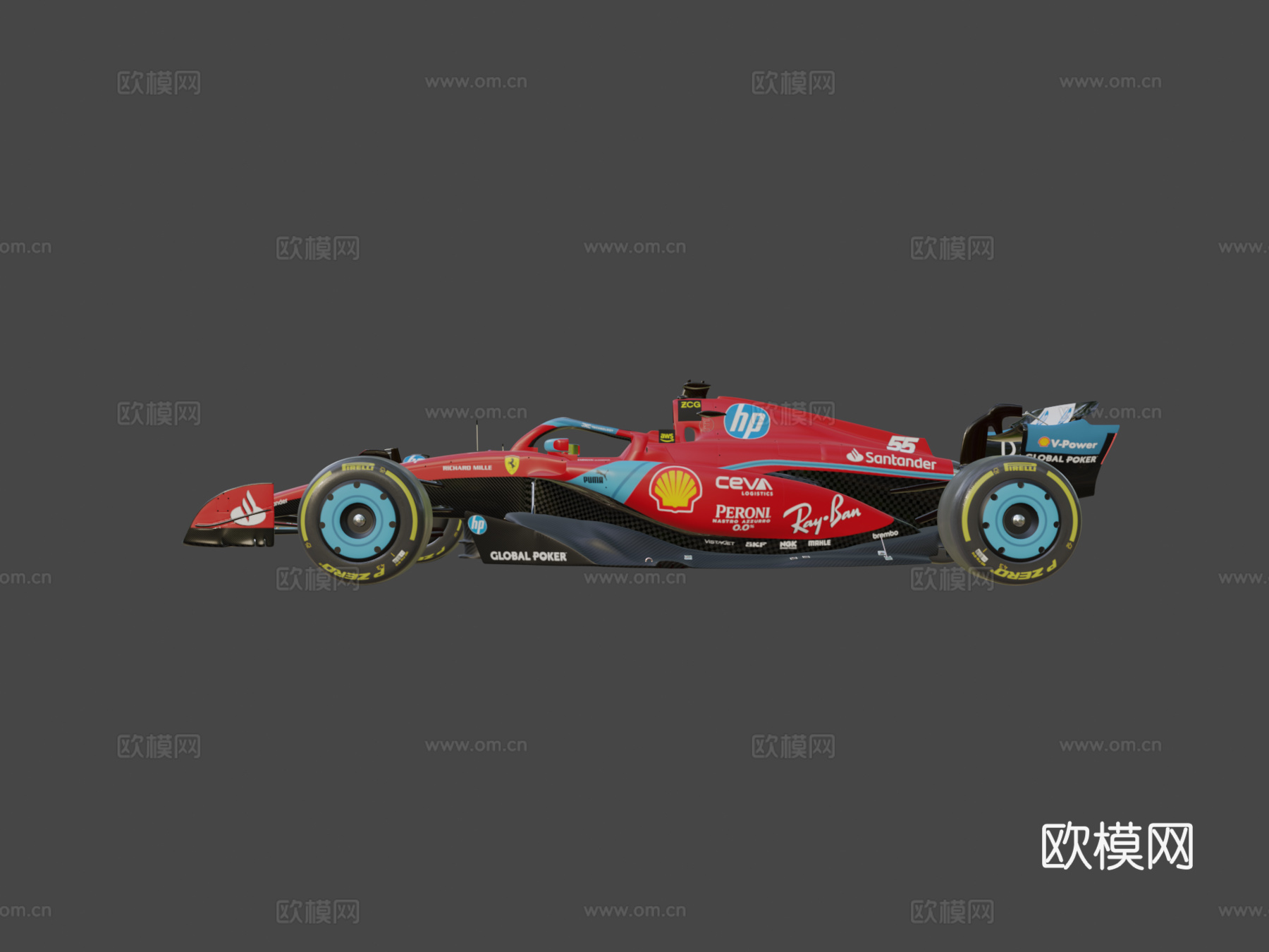 一级方程式法拉利SF-24su模型