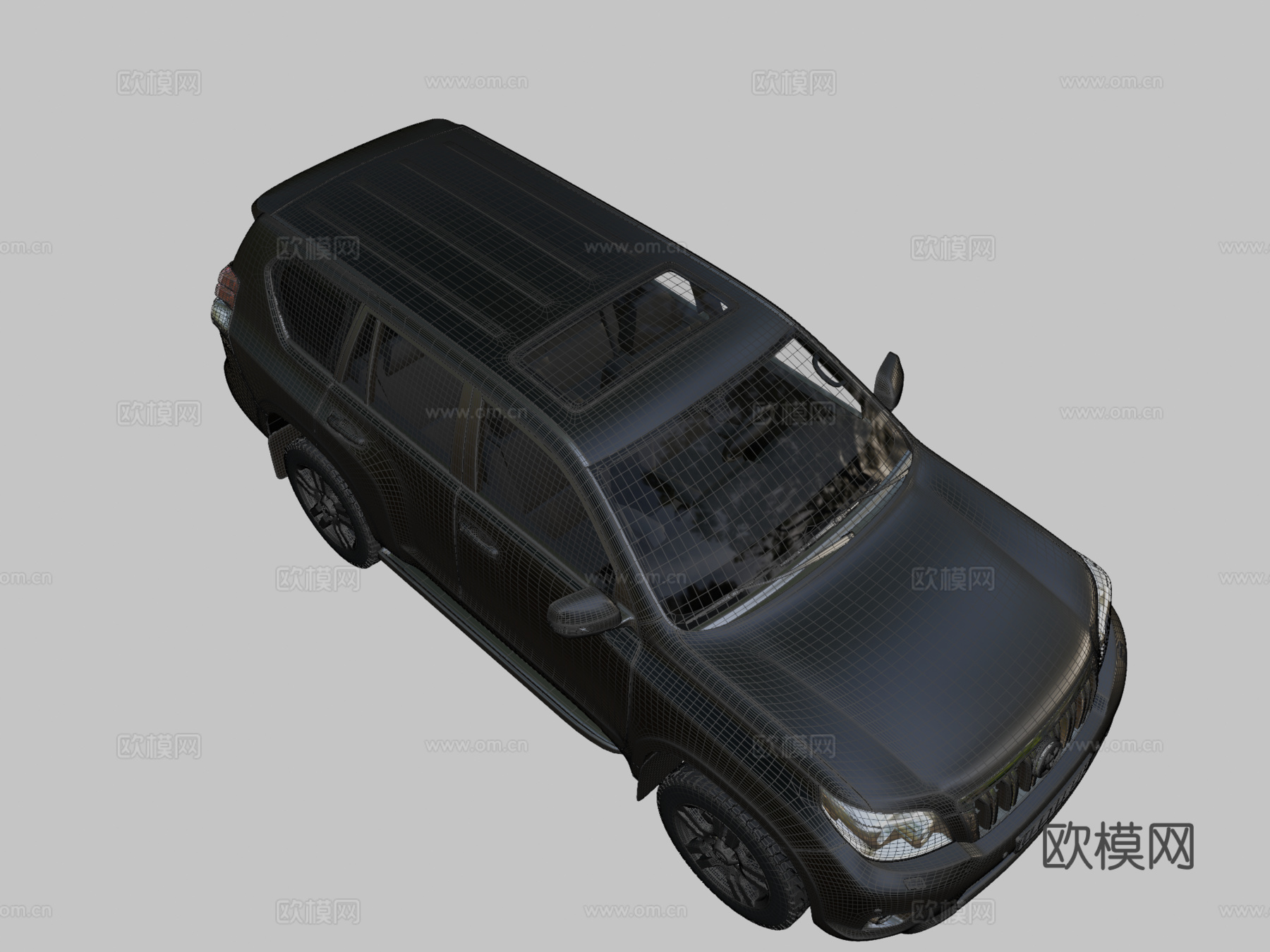 丰田普拉多2010款3D模型su模型