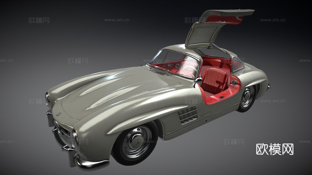 梅赛德斯-奔驰300SL鸥翼su模型