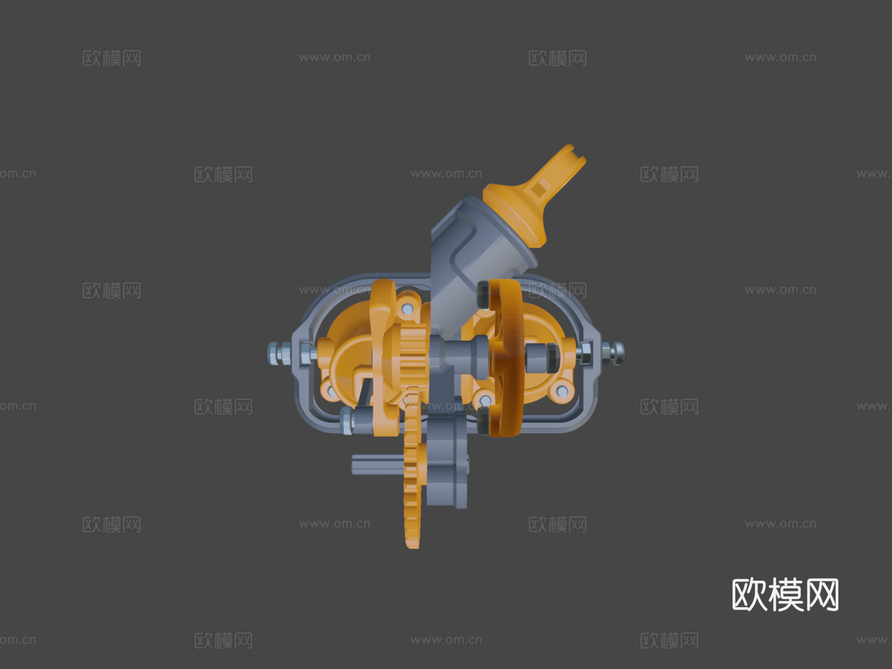 乐高振荡气缸电机（3D 打印）su模型