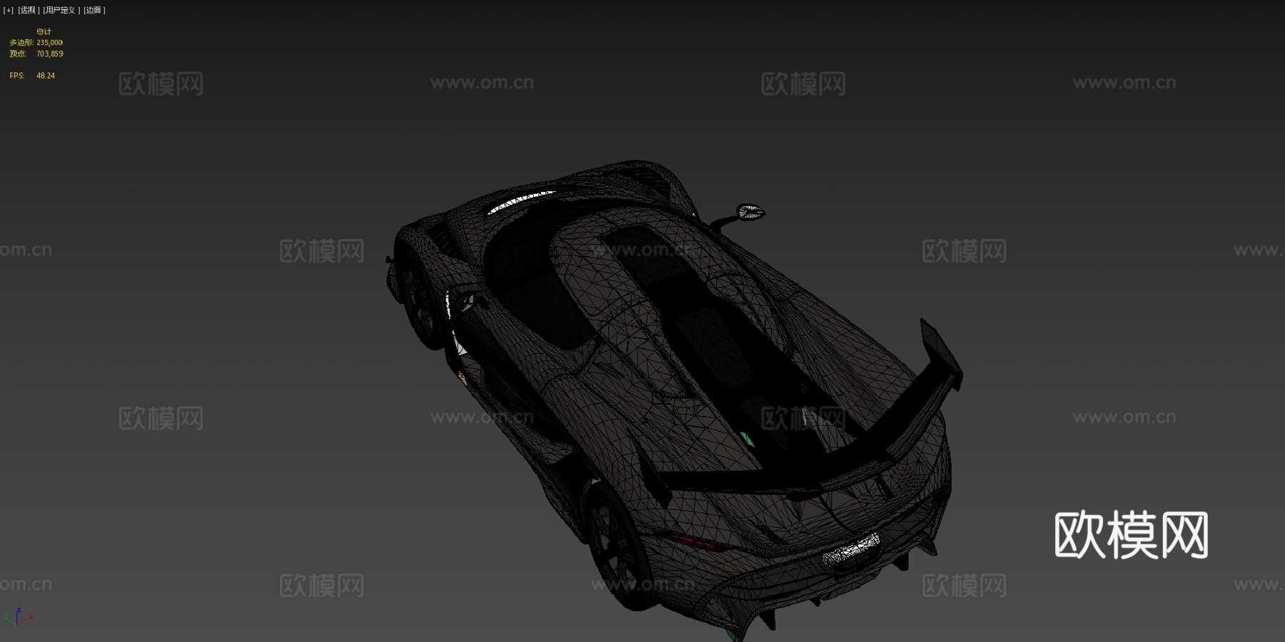 科尼赛克 Jesko 黑色 2020su模型