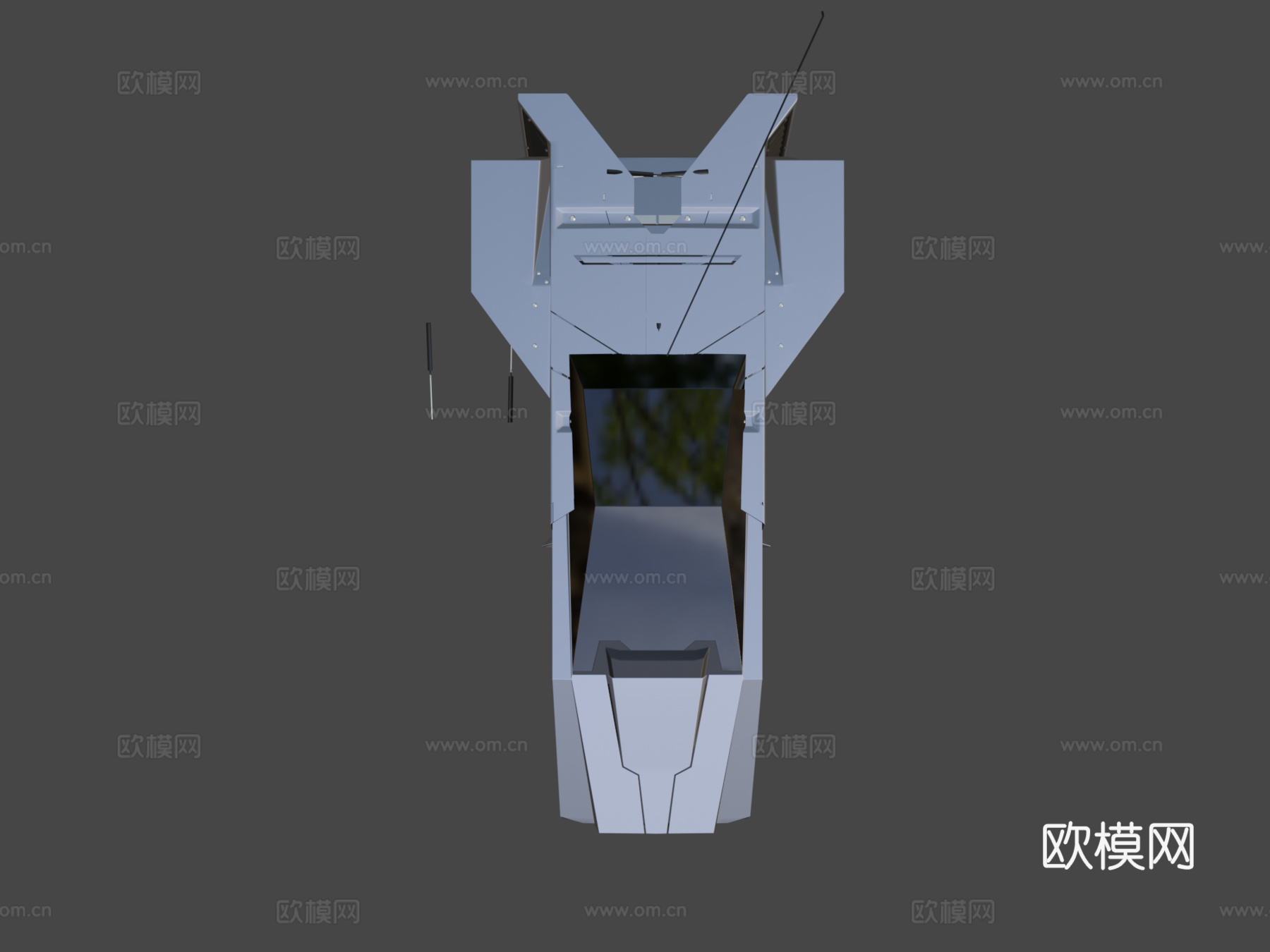 科幻载具025 LV版-公共领域（CC0）su模型