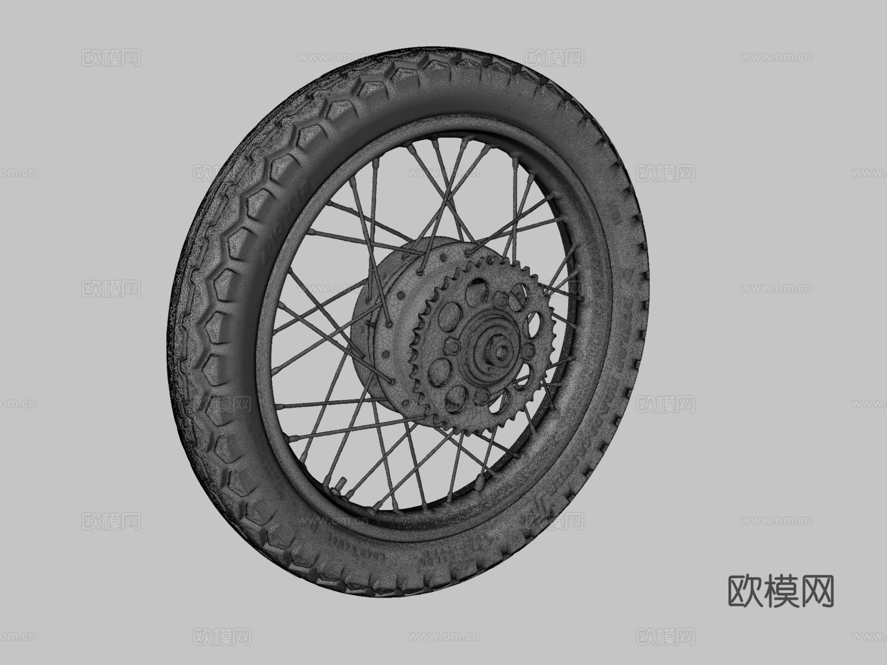 摩托车轮 - 阿泰克伊娃三维扫描su模型