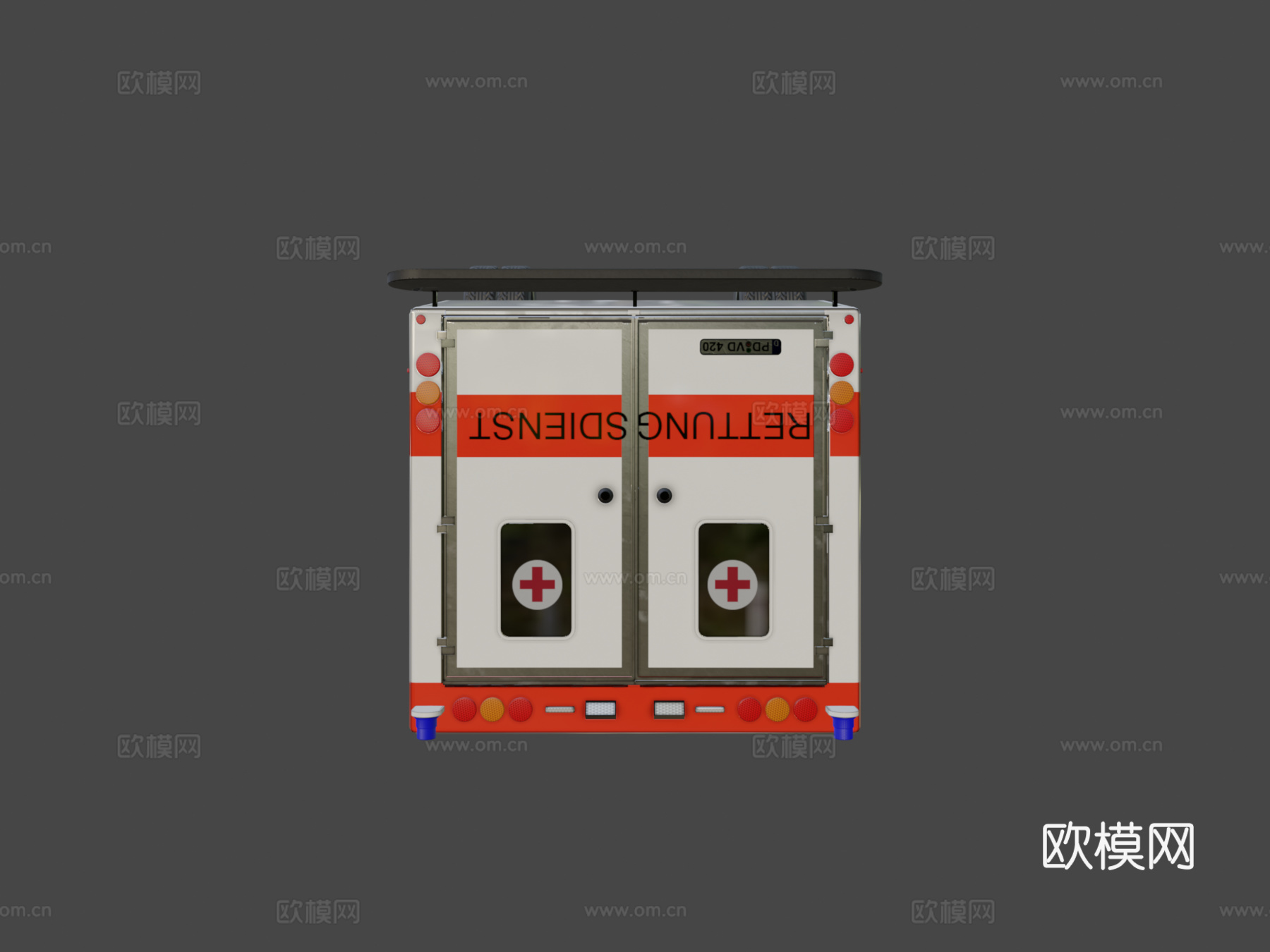 救援车 - 救护车 - 救护车su模型