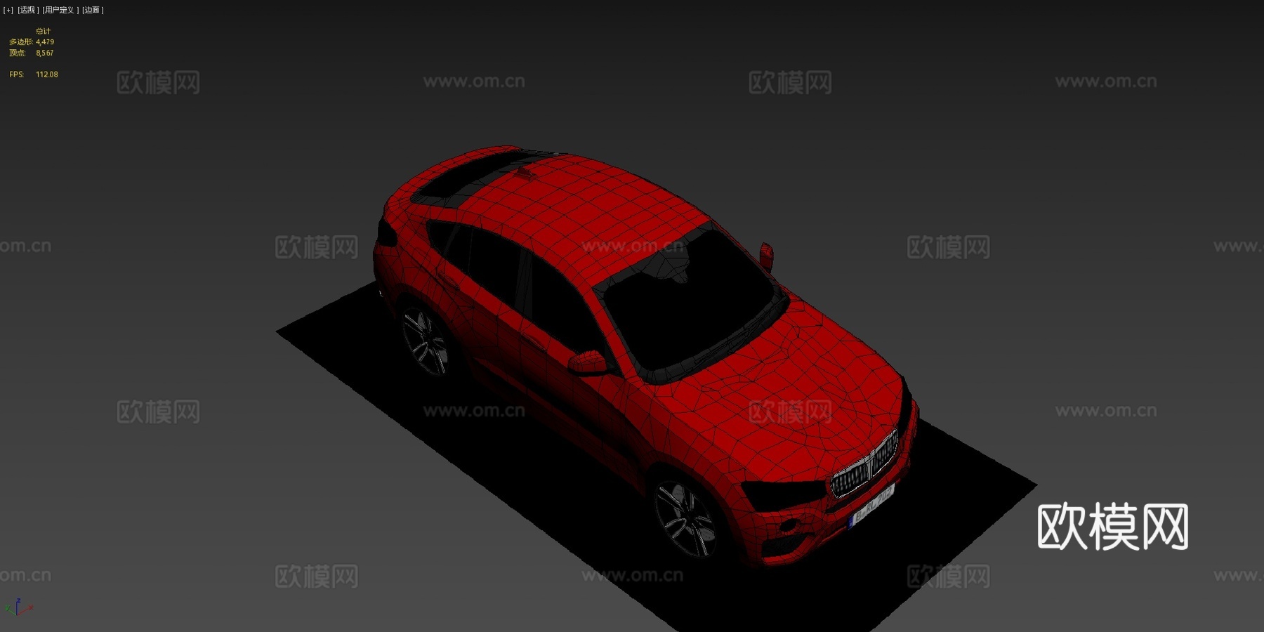 低多边形通用 SUVsu模型