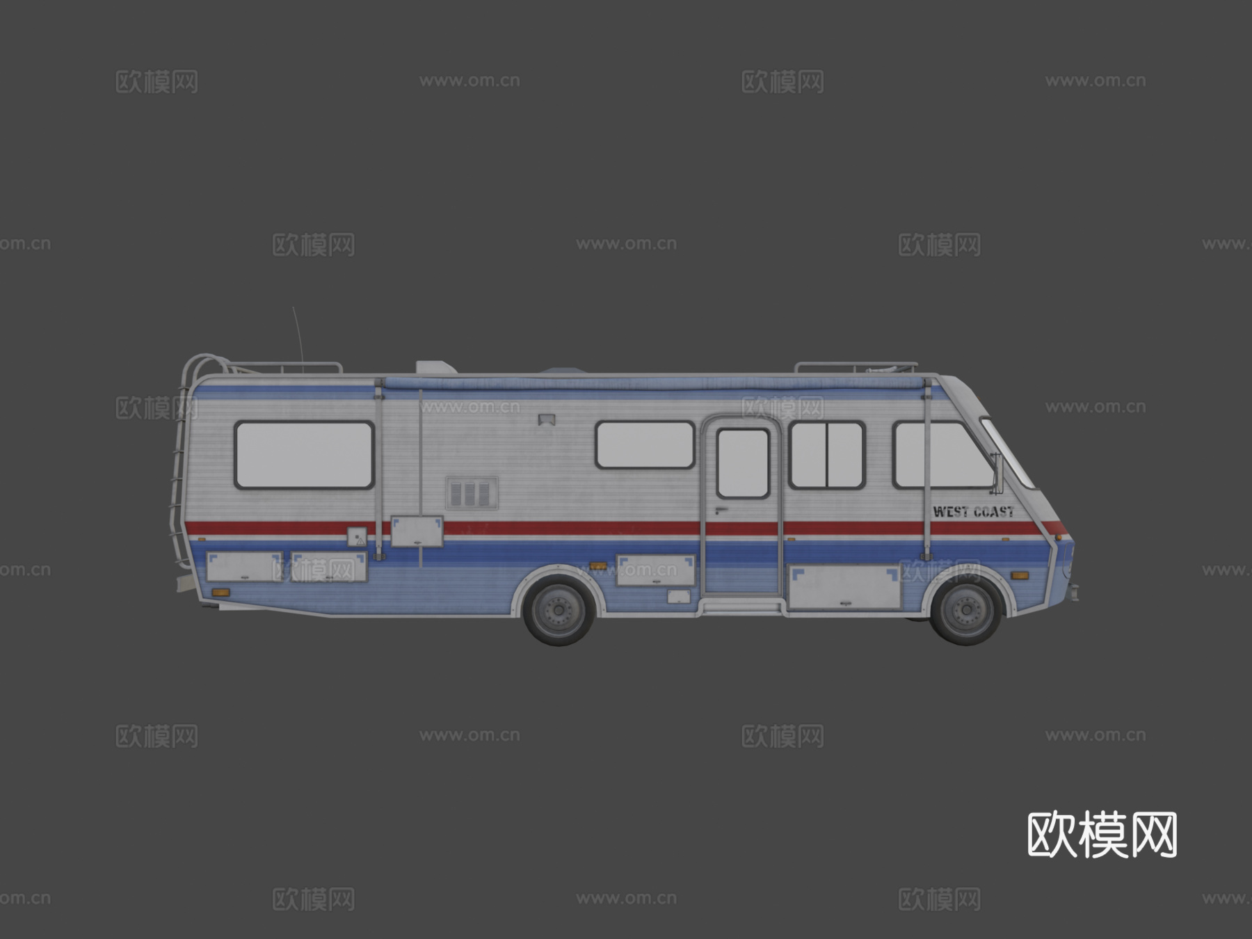 年代房车su模型