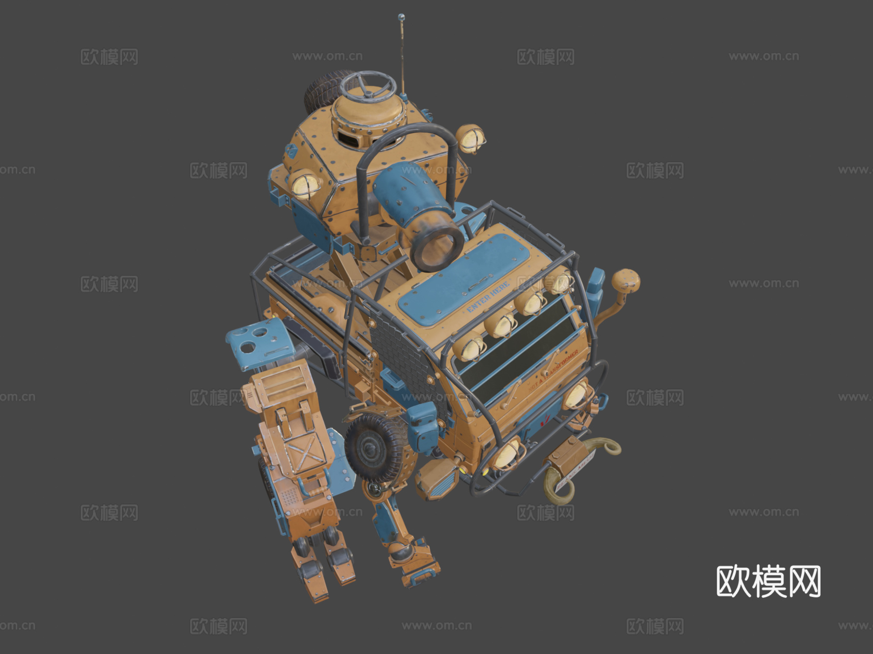 轻型卡车侦察运输车su模型