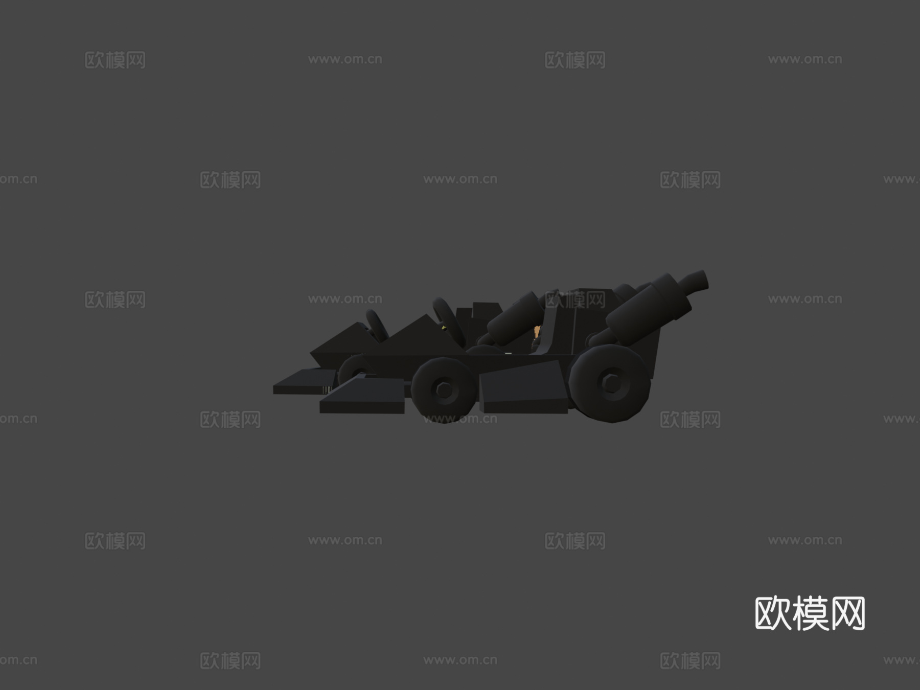 风格化卡丁车su模型