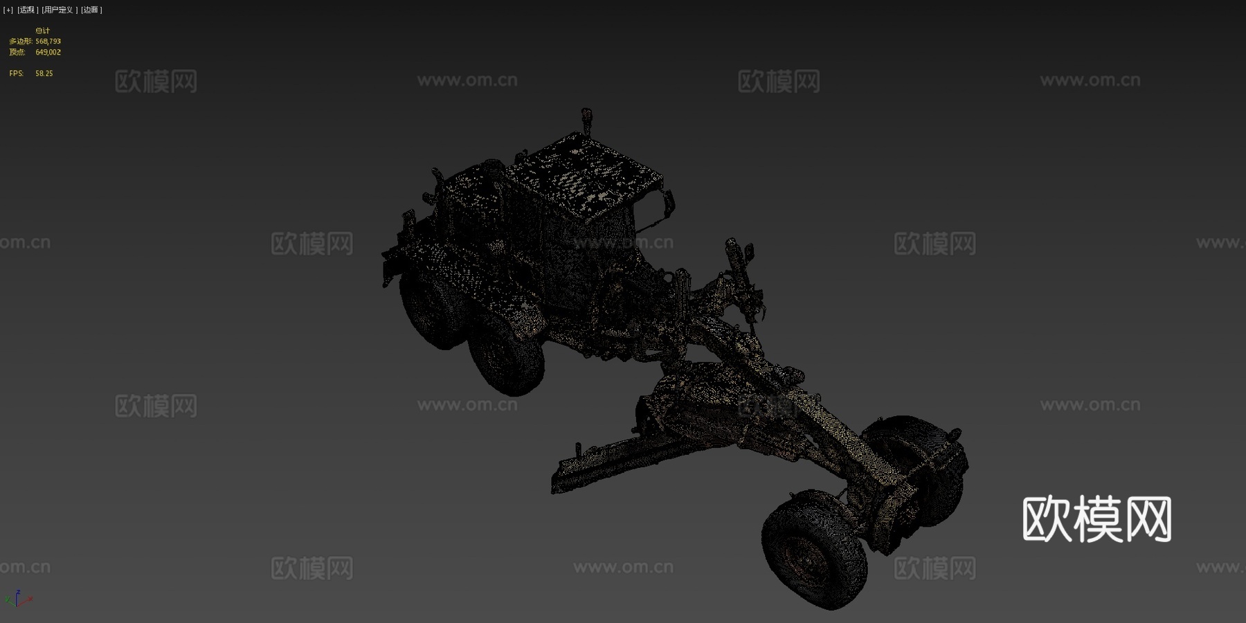 道路平地机su模型